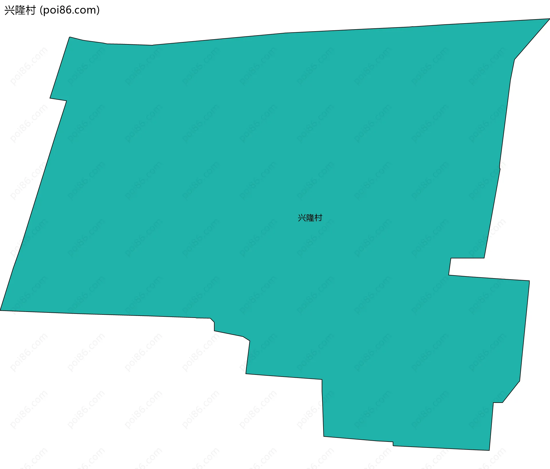 兴隆村边界地图