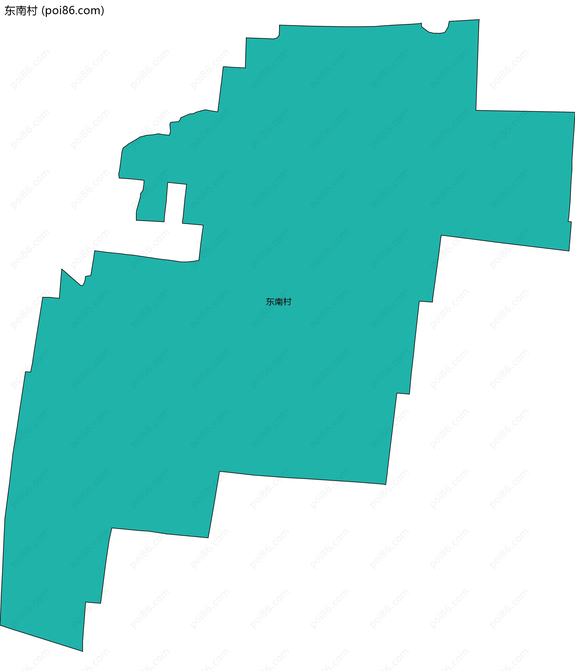 东南村边界地图