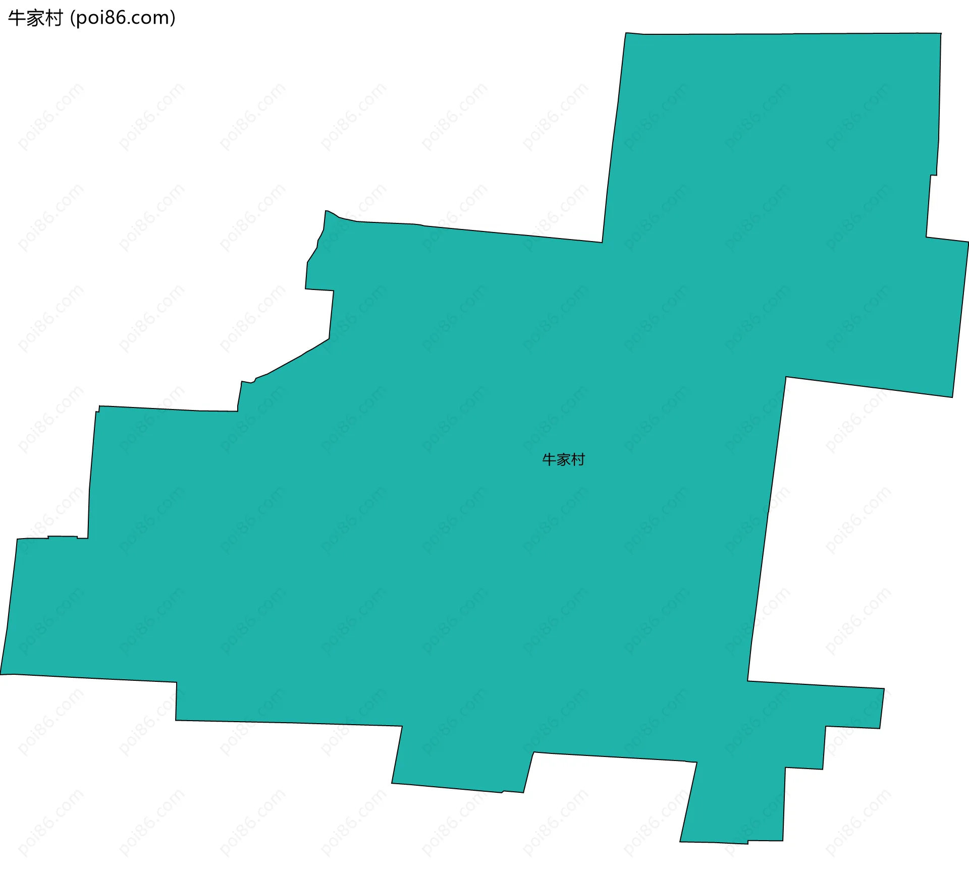 牛家村边界地图