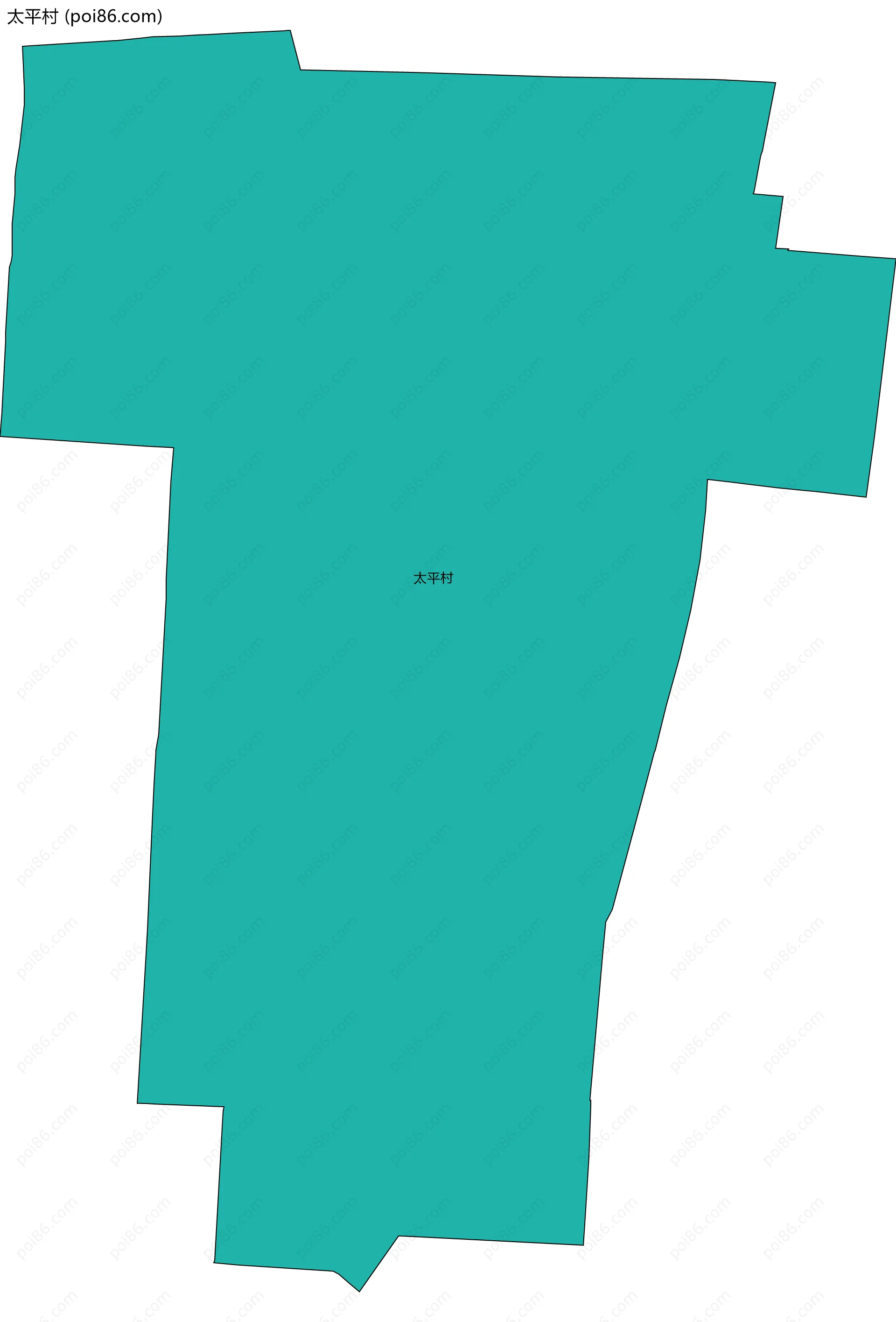 太平村边界地图