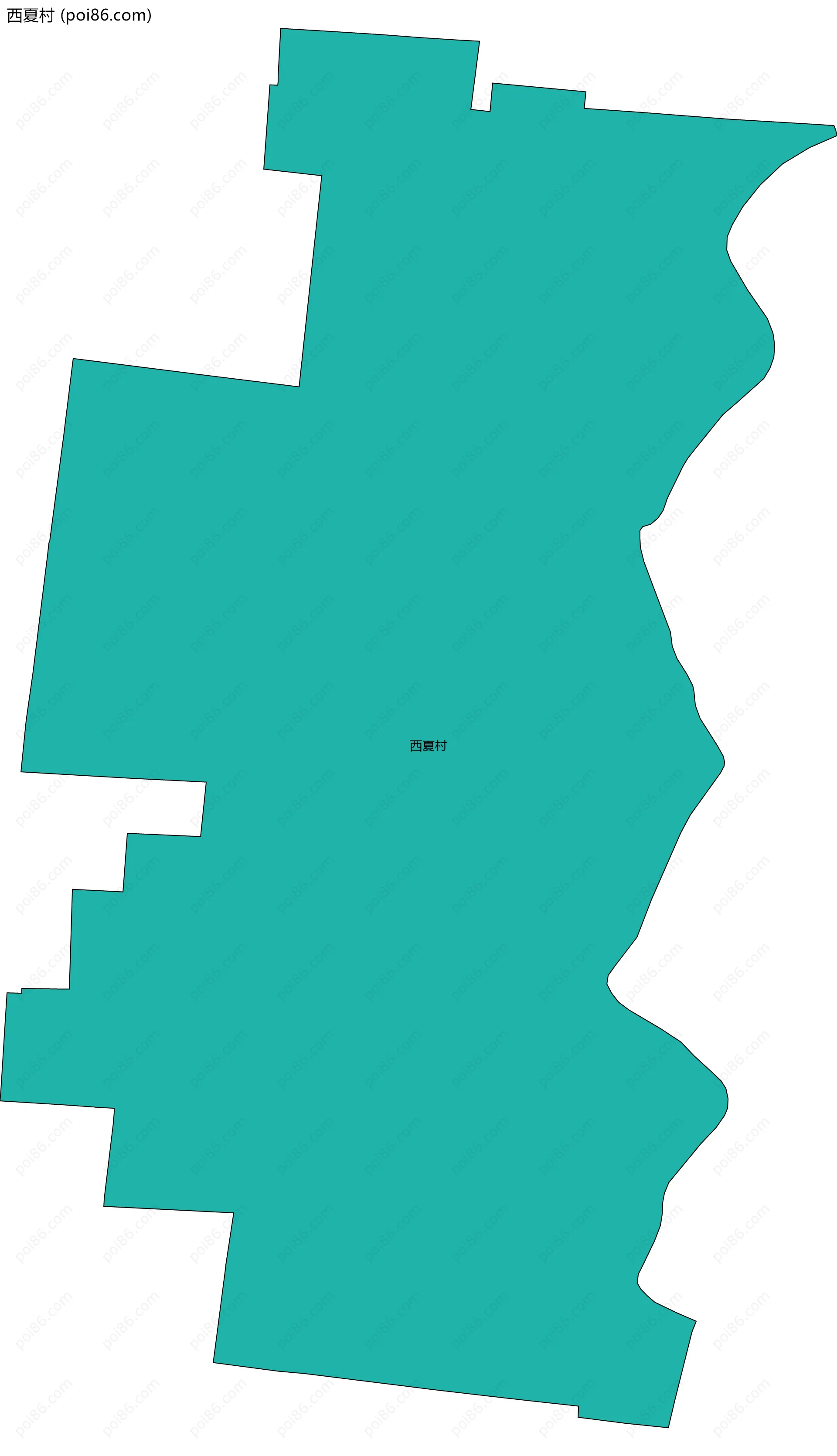 西夏村边界地图