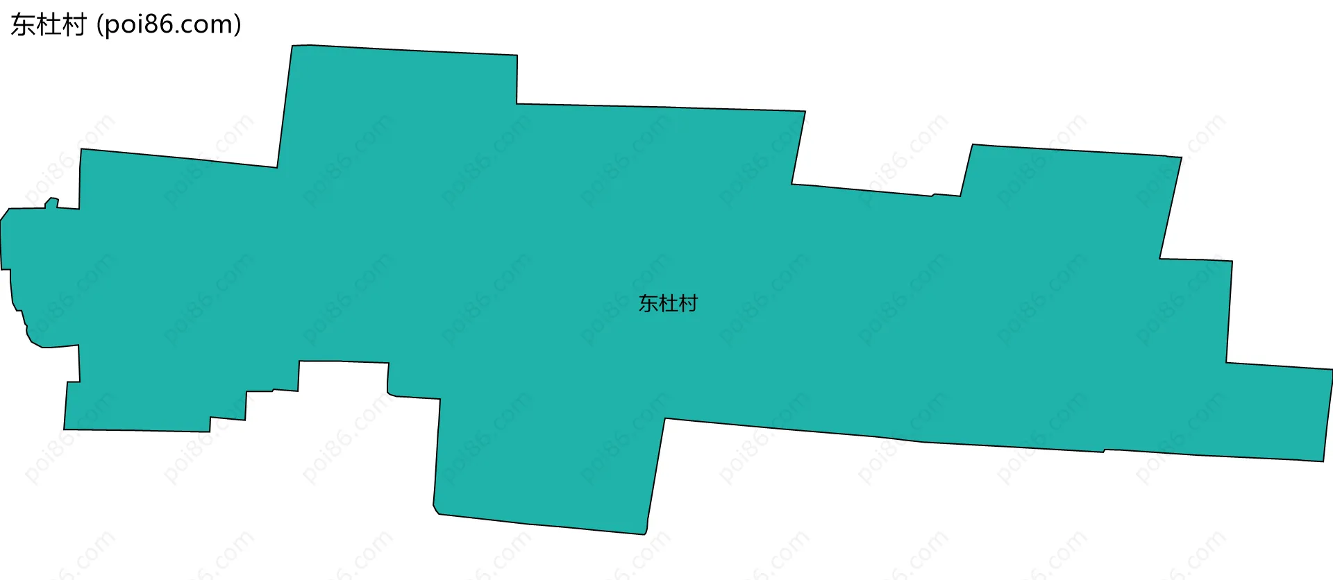 东杜村边界地图