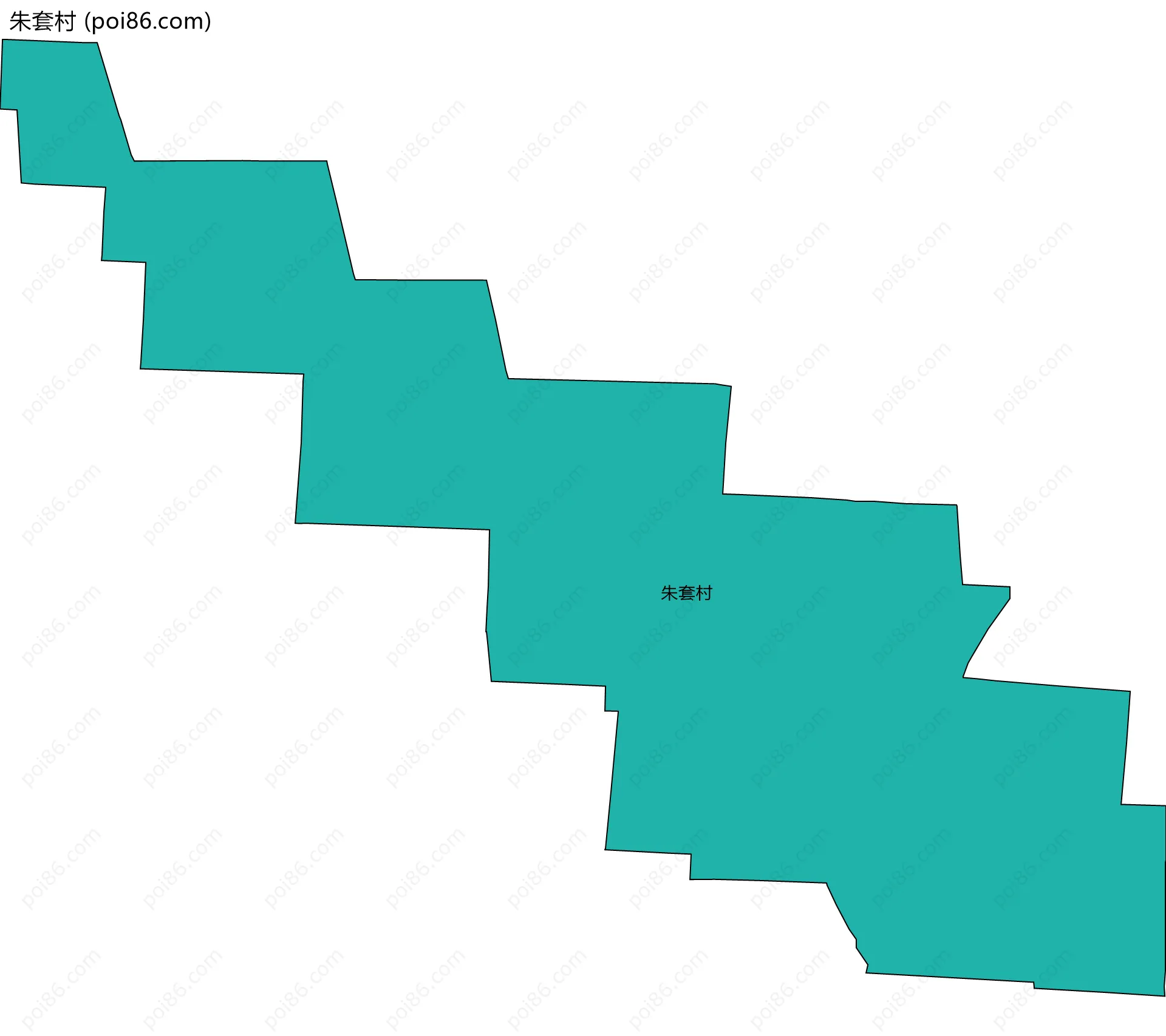 朱套村边界地图