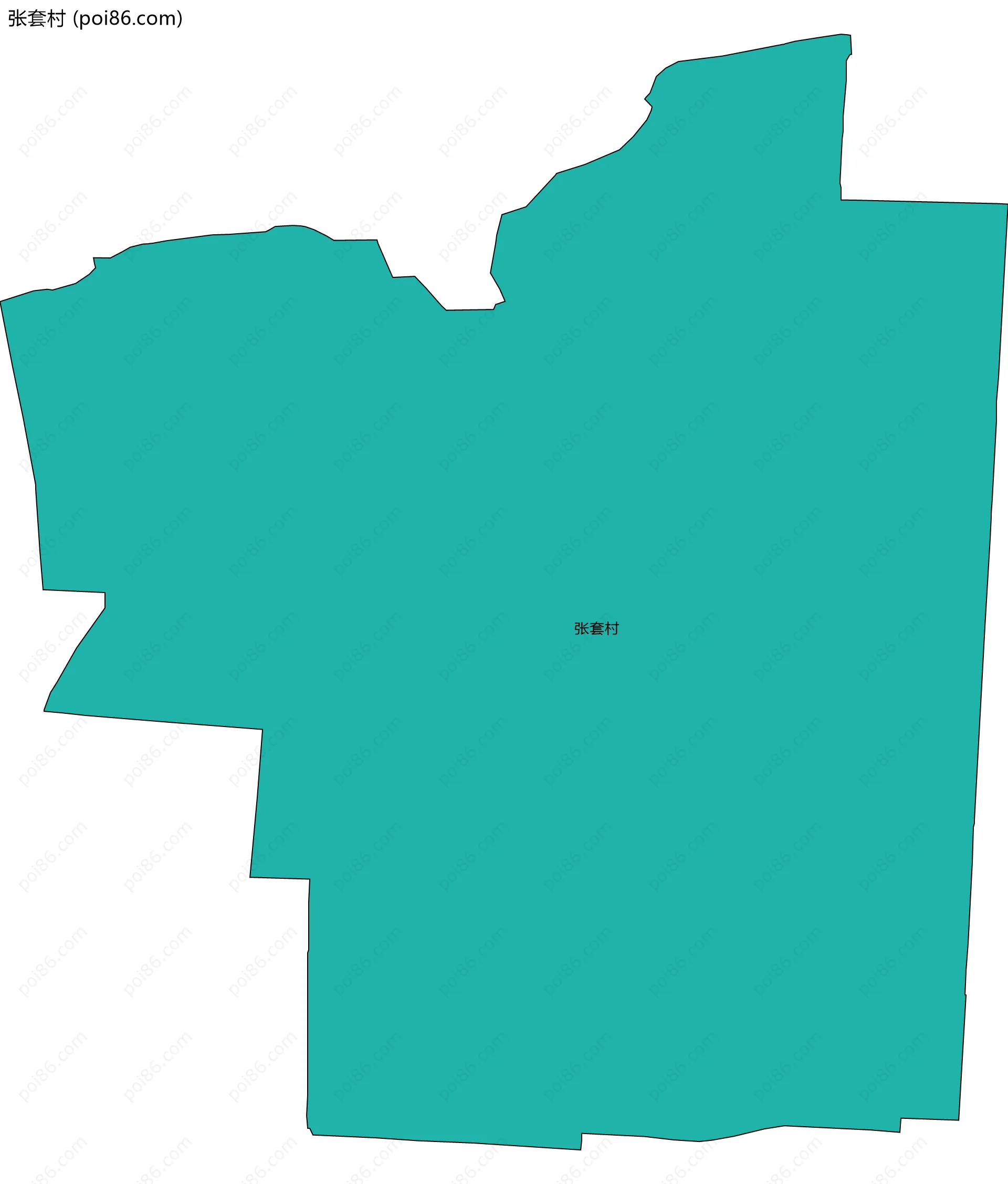 张套村边界地图