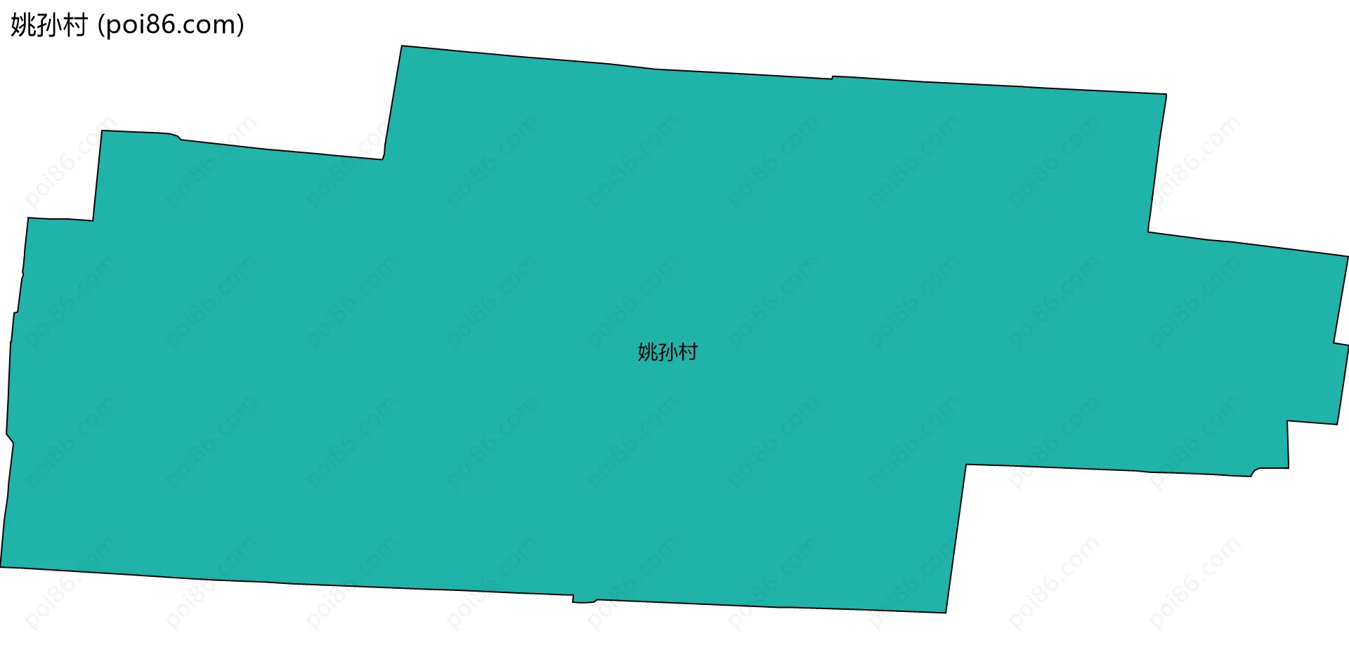 姚孙村边界地图