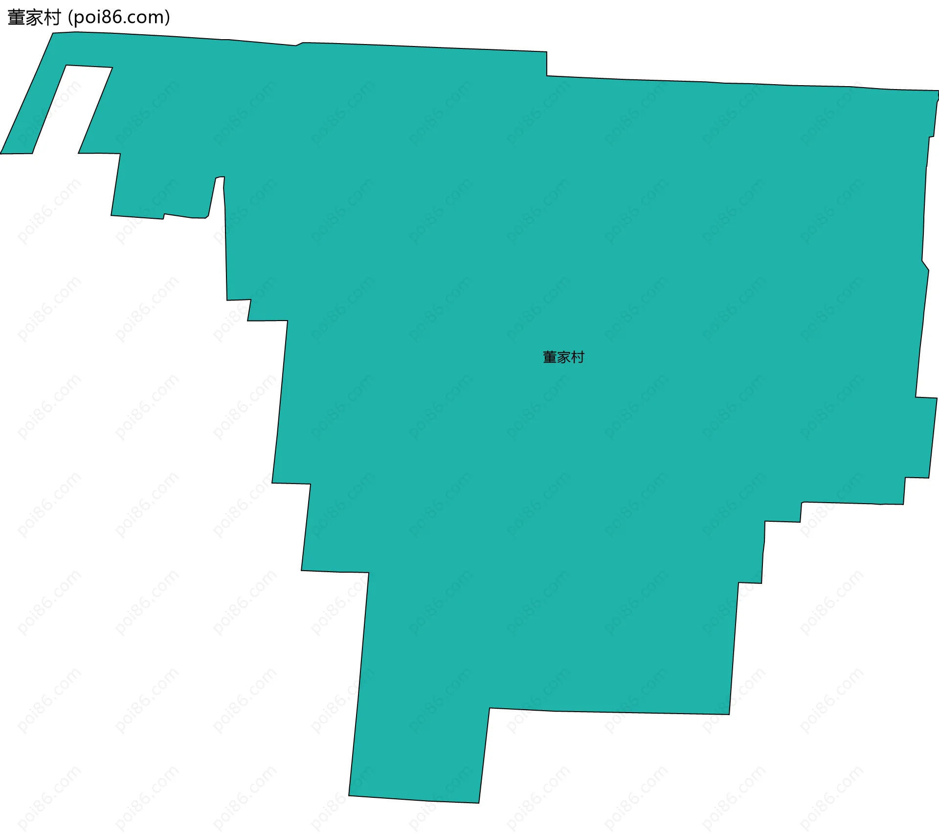 董家村边界地图