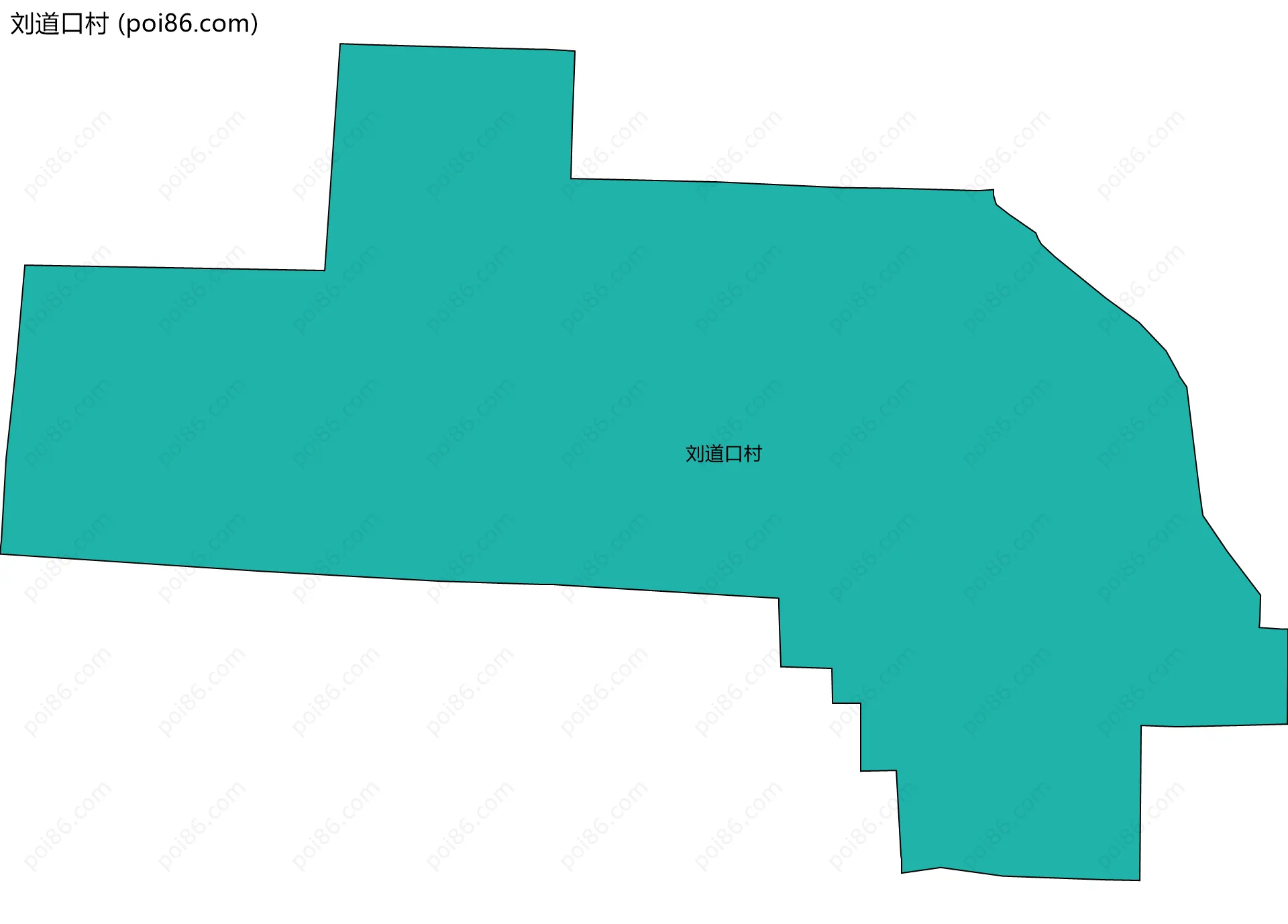 刘道口村边界地图