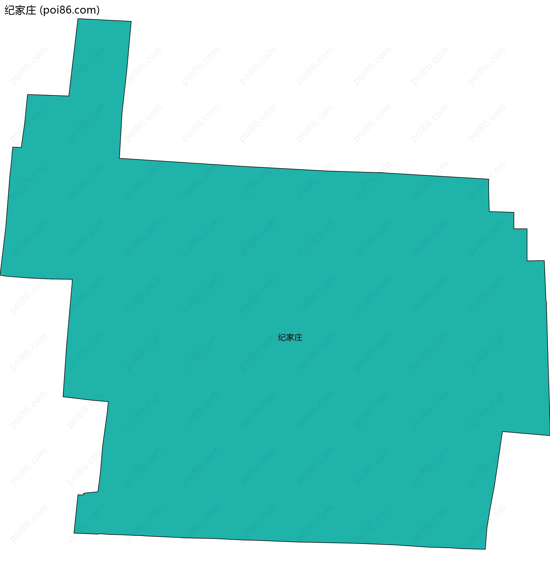 纪家庄边界地图