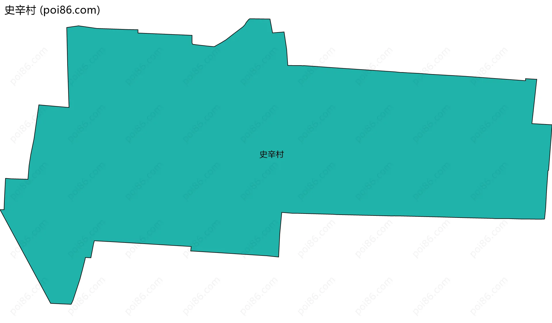 史辛村边界地图