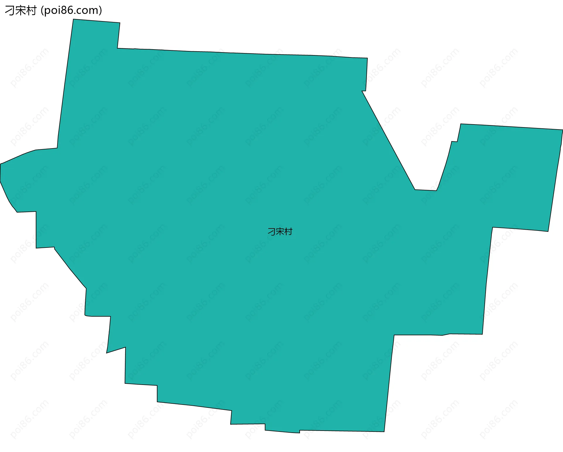 刁宋村边界地图