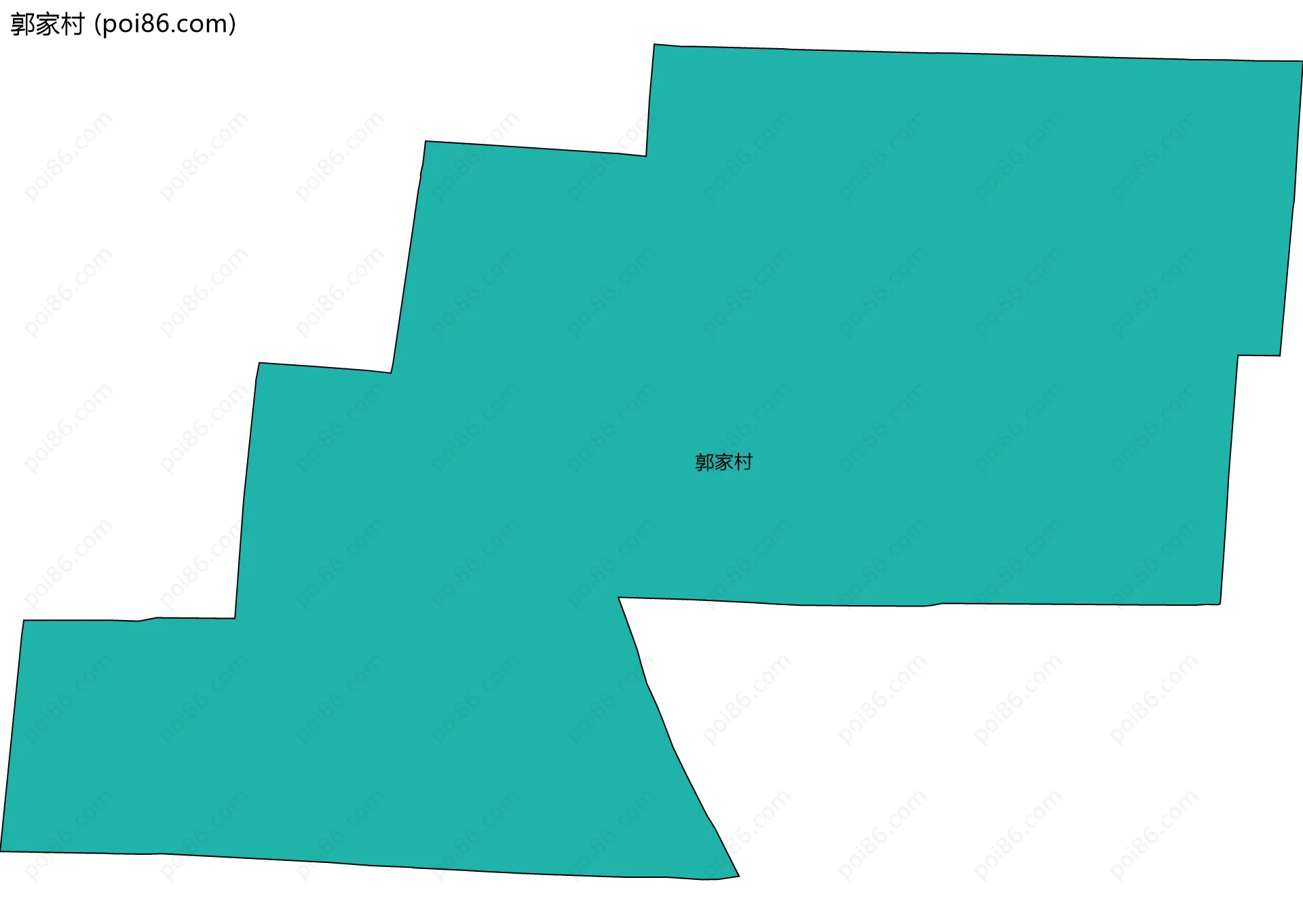 郭家村边界地图