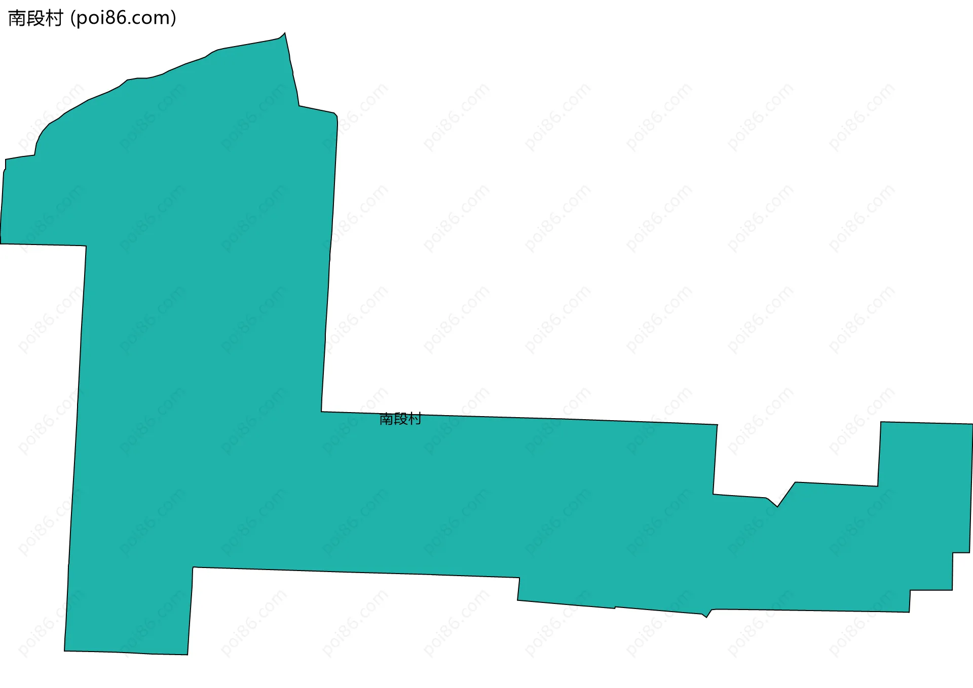 南段村边界地图