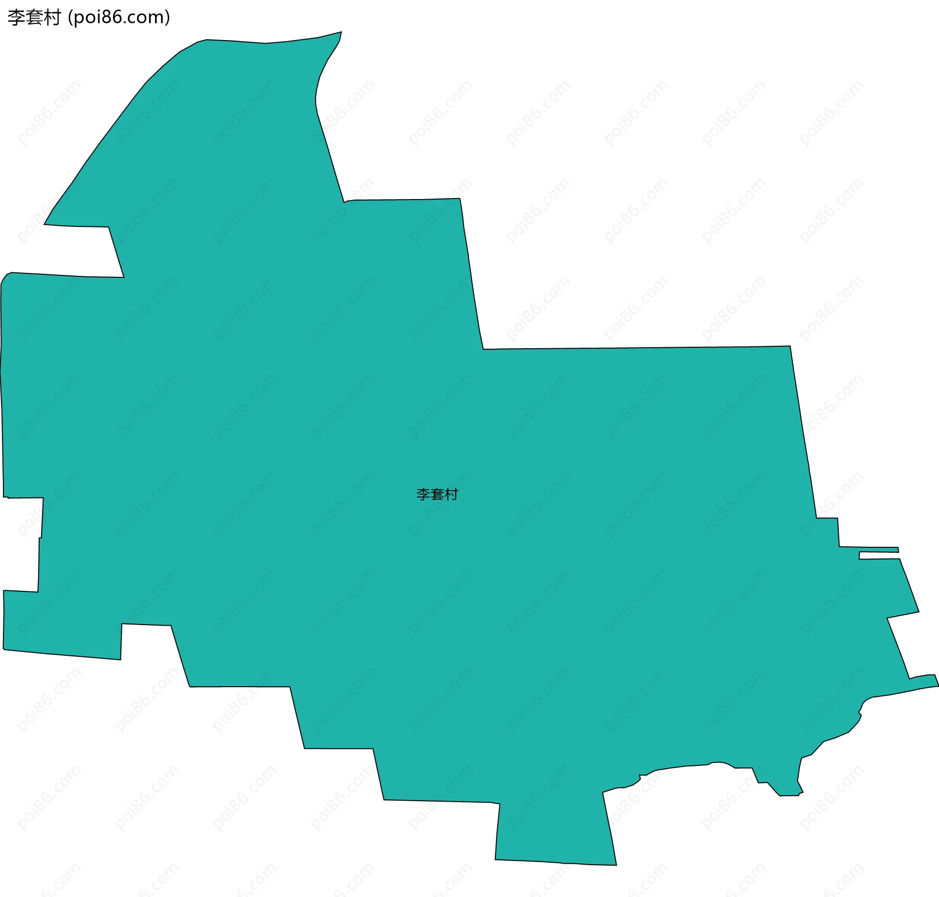 李套村边界地图