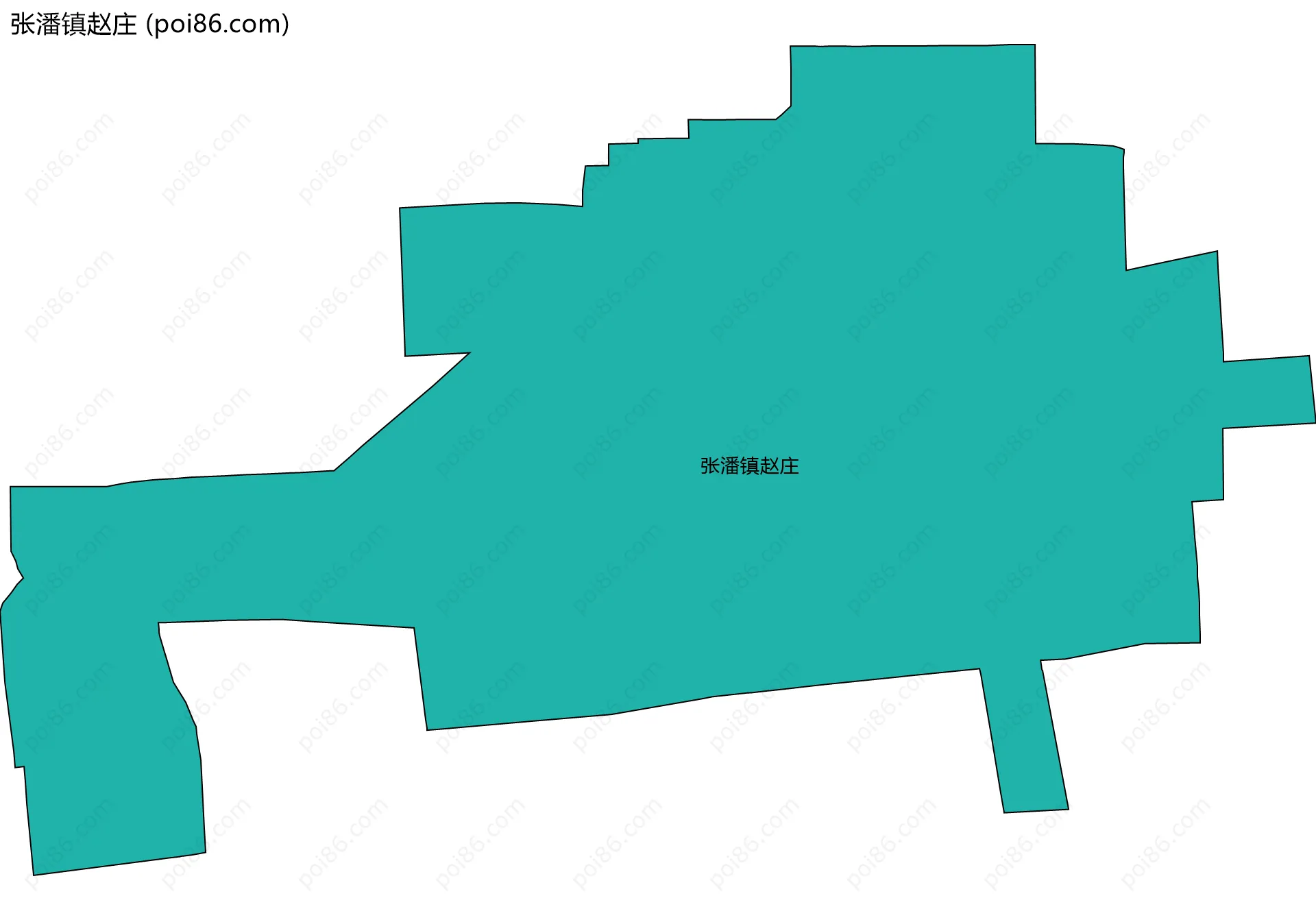 张潘镇赵庄边界地图