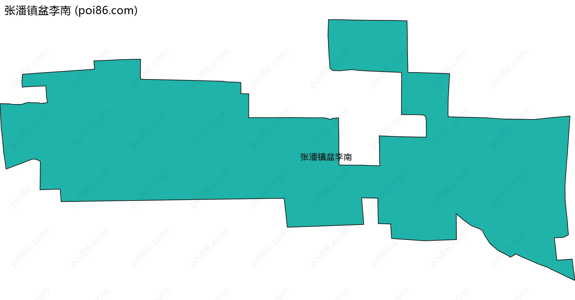 张潘镇盆李南边界地图
