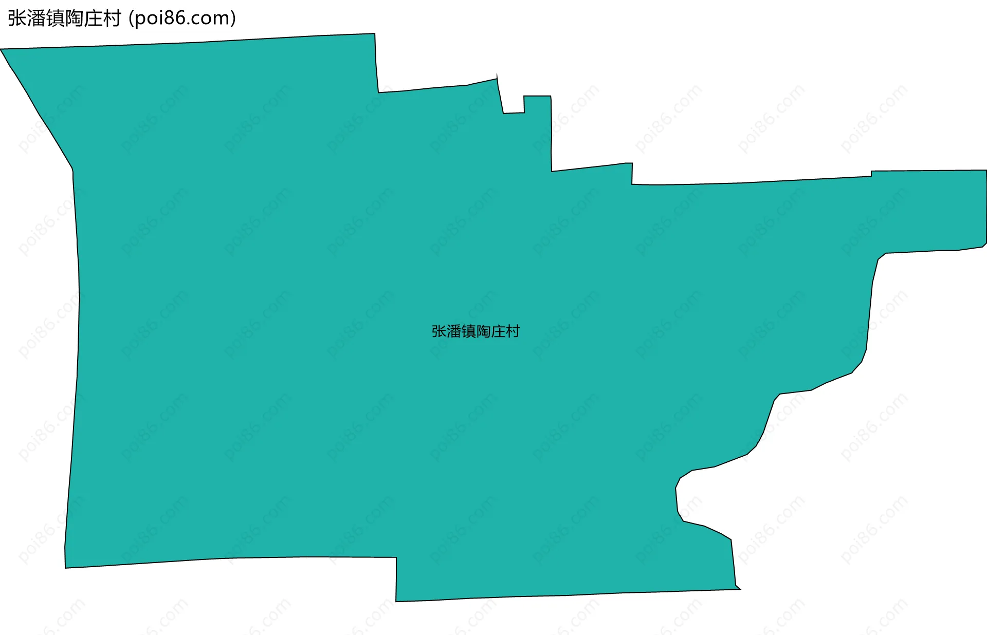 张潘镇陶庄村边界地图