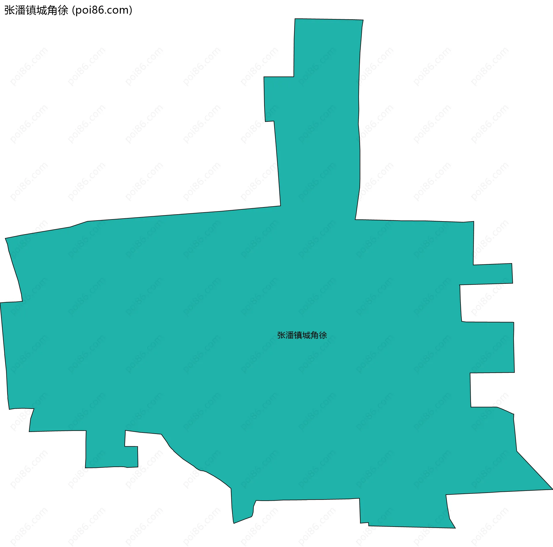 张潘镇城角徐边界地图