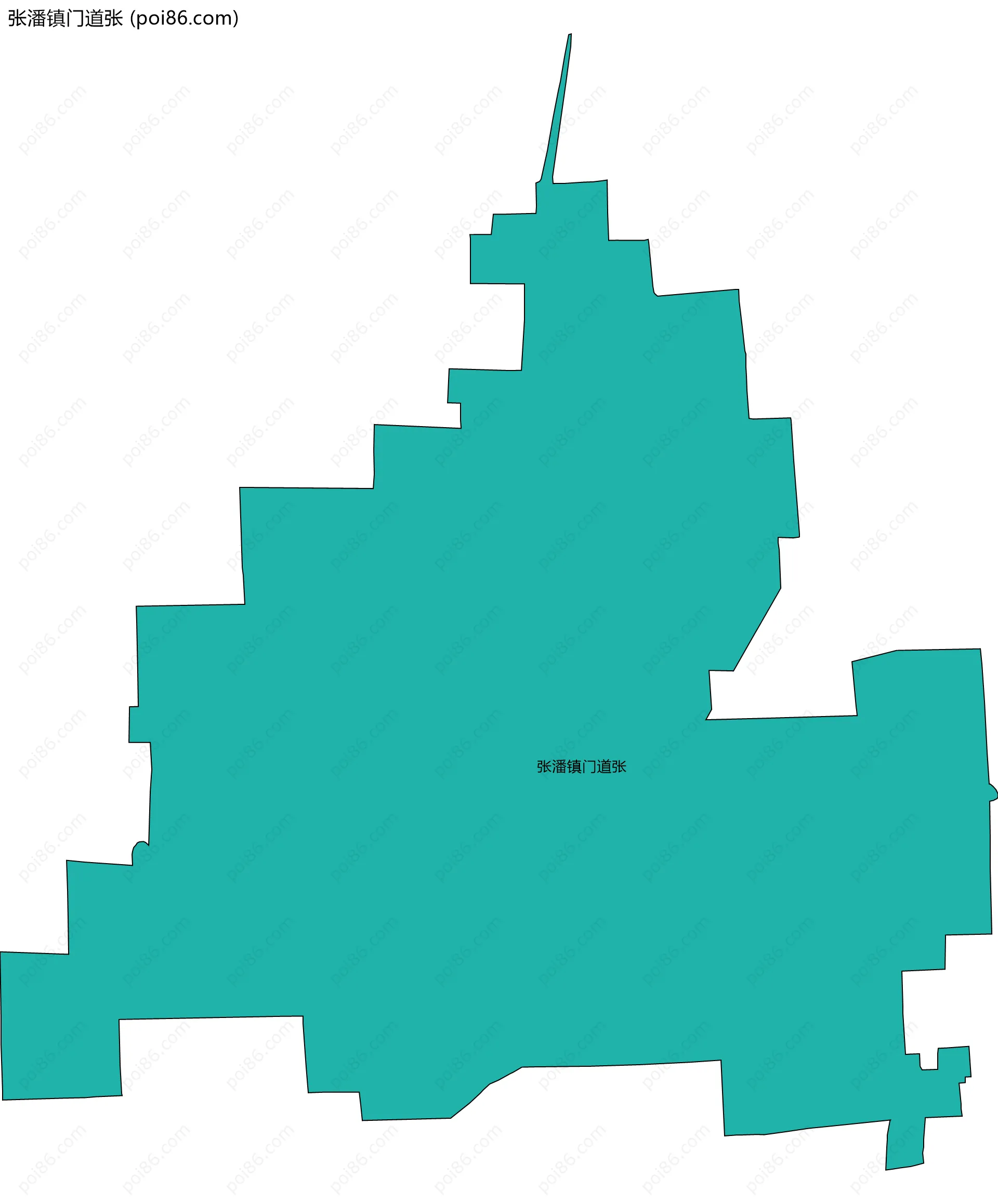 张潘镇门道张边界地图