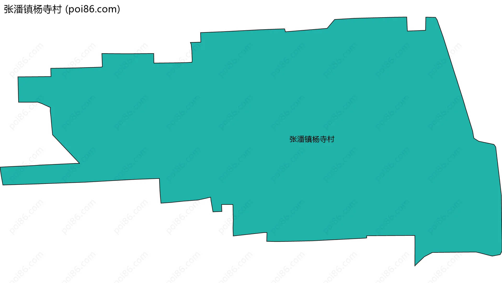 张潘镇杨寺村边界地图