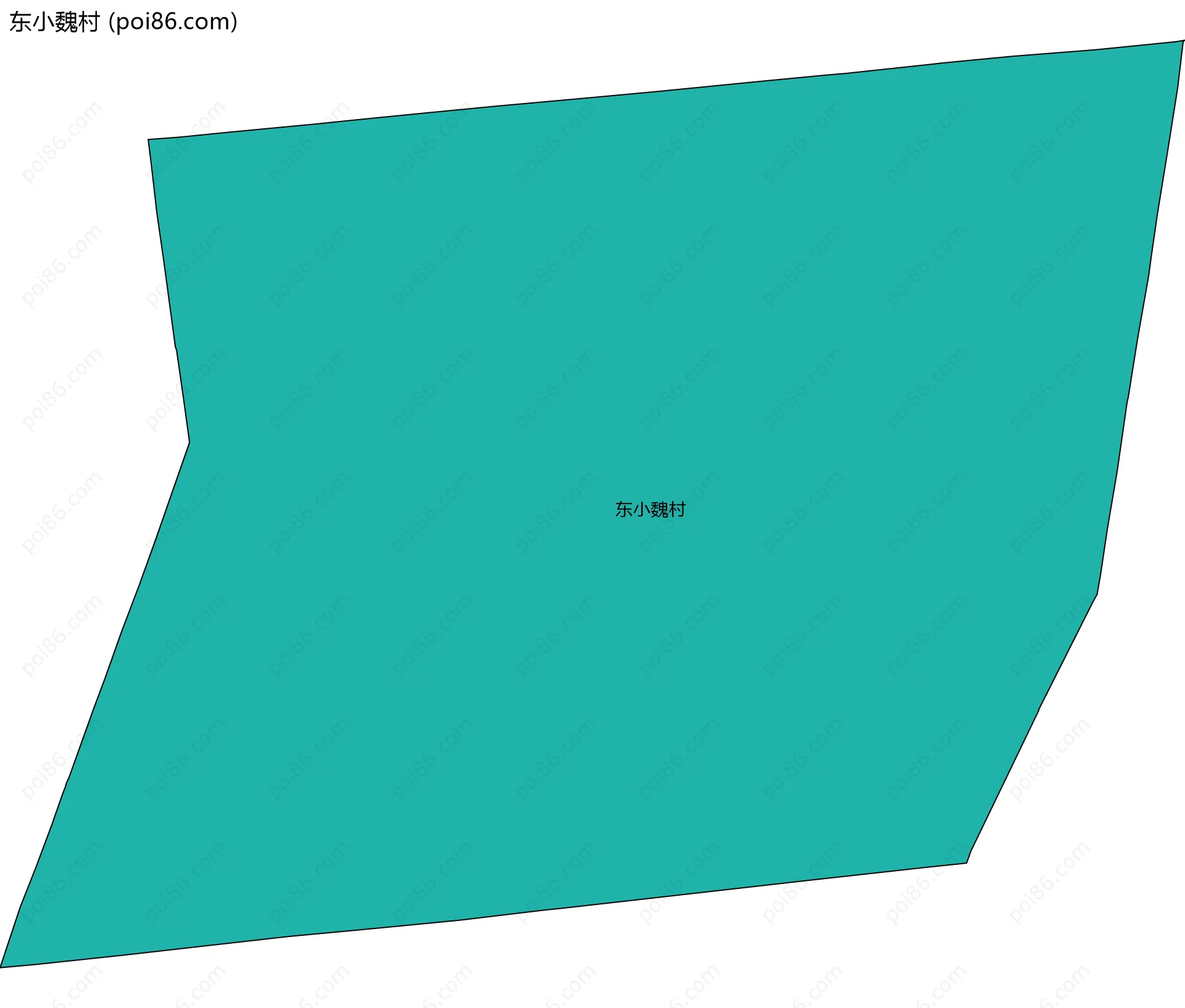 东小魏村边界地图