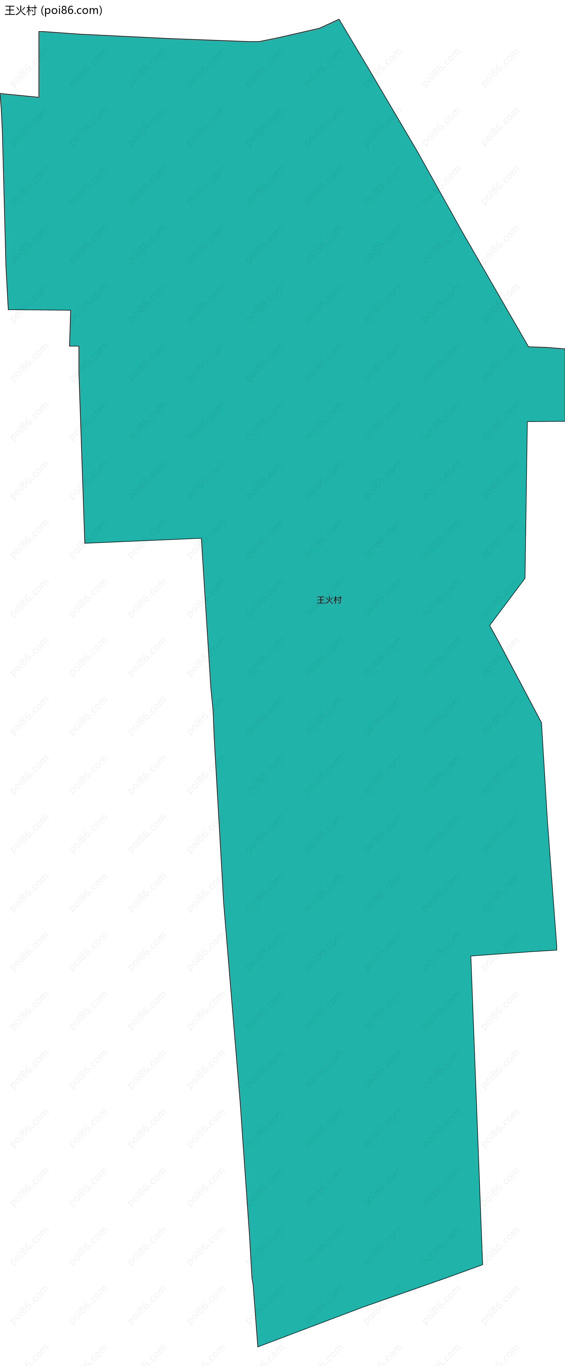 王火村边界地图