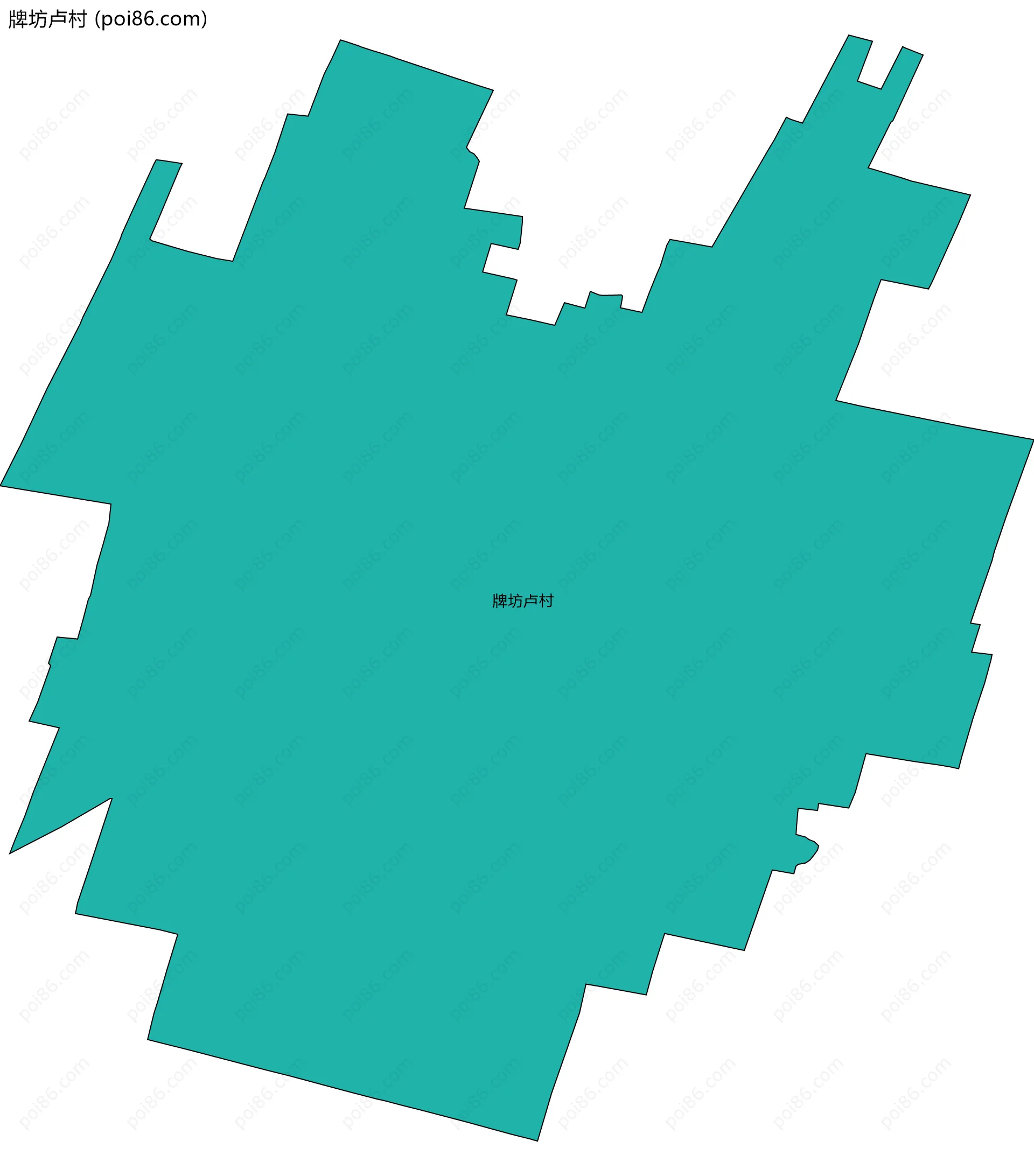 牌坊卢村边界地图