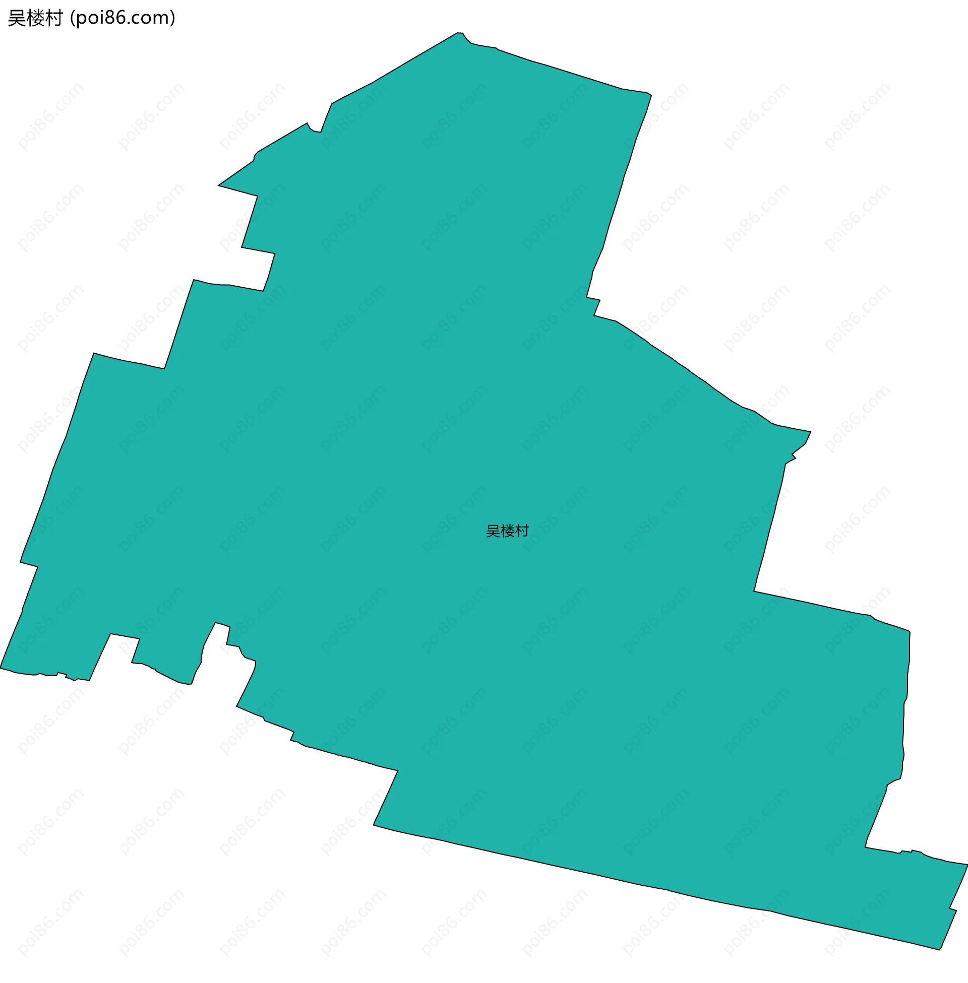 吴楼村边界地图