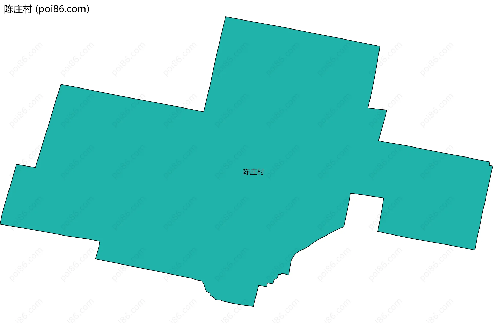 陈庄村边界地图