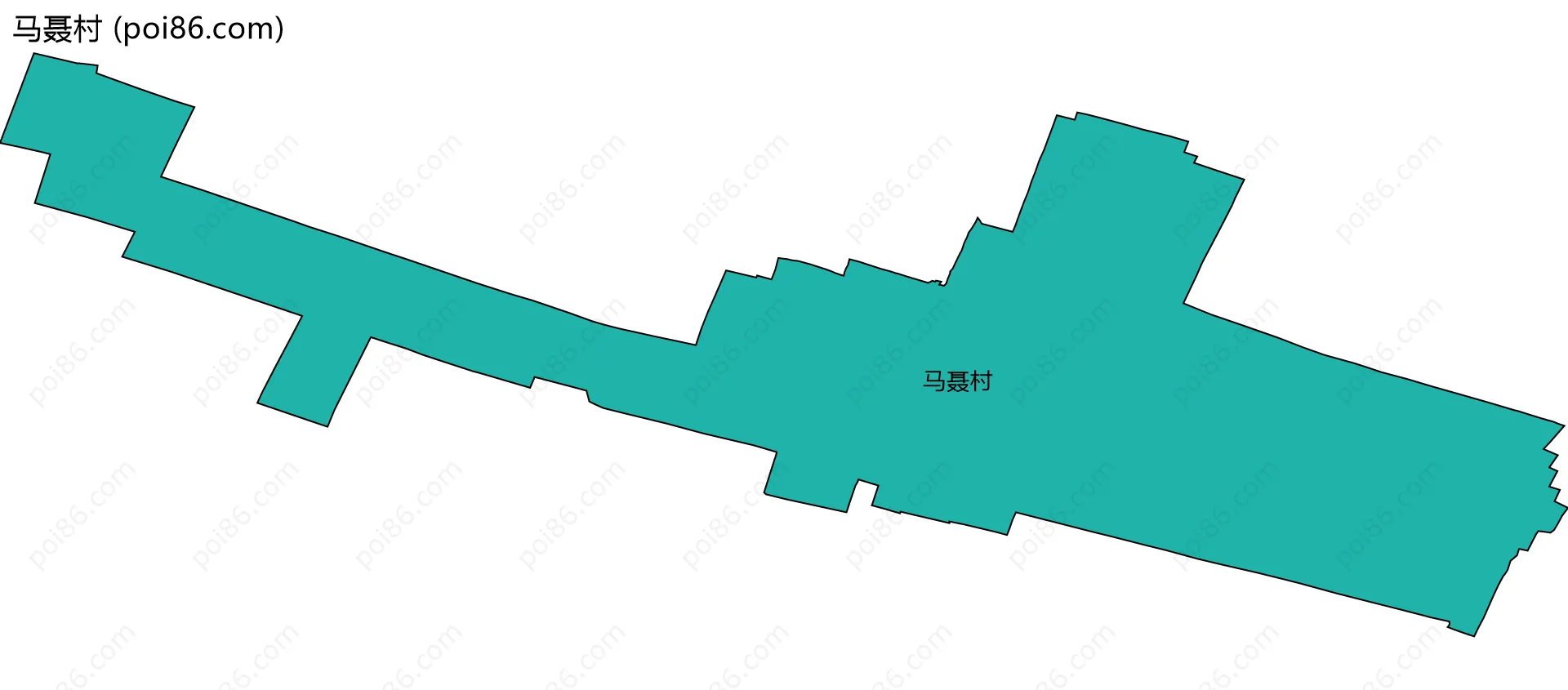 马聂村边界地图