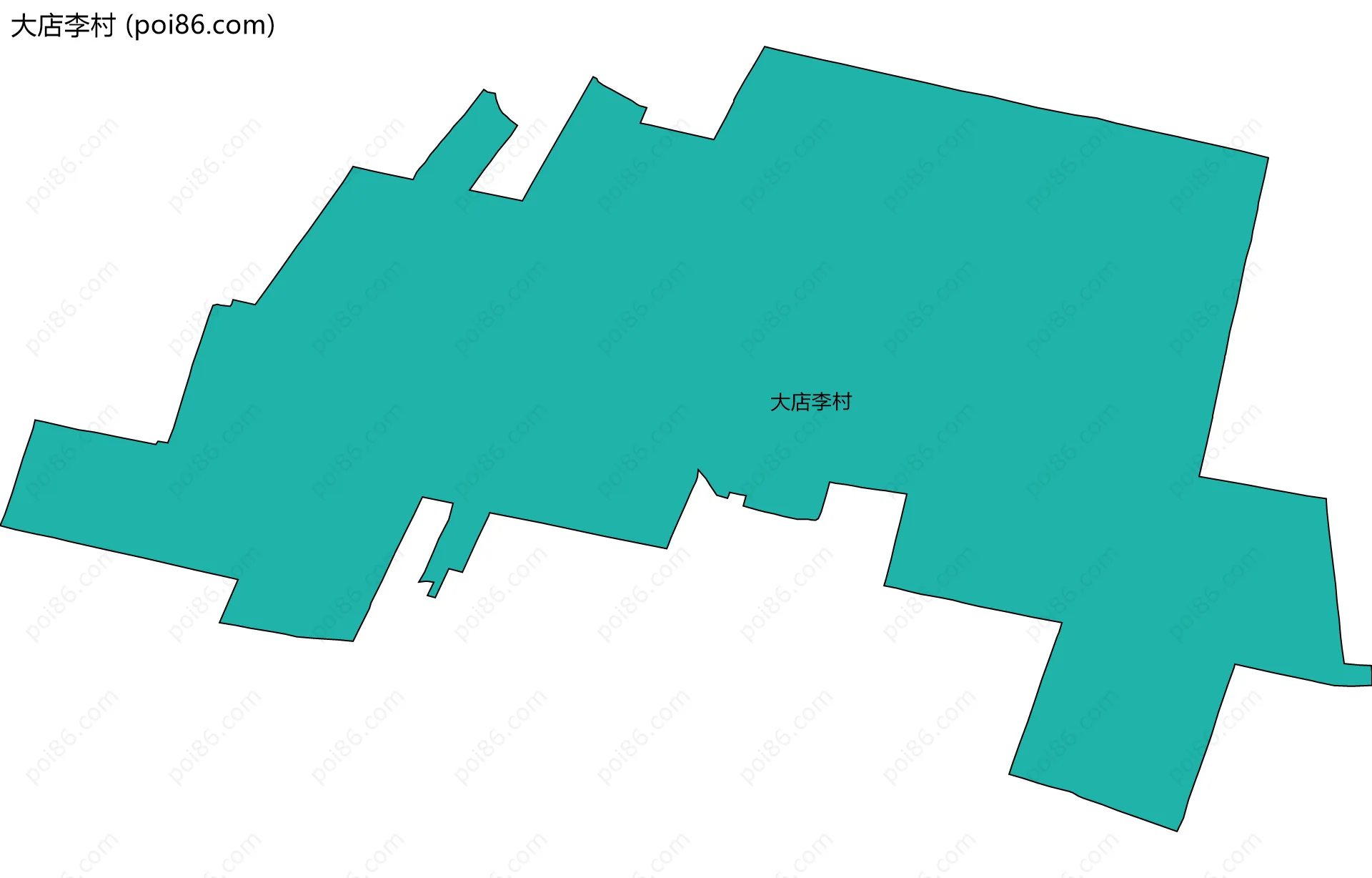 大店李村边界地图