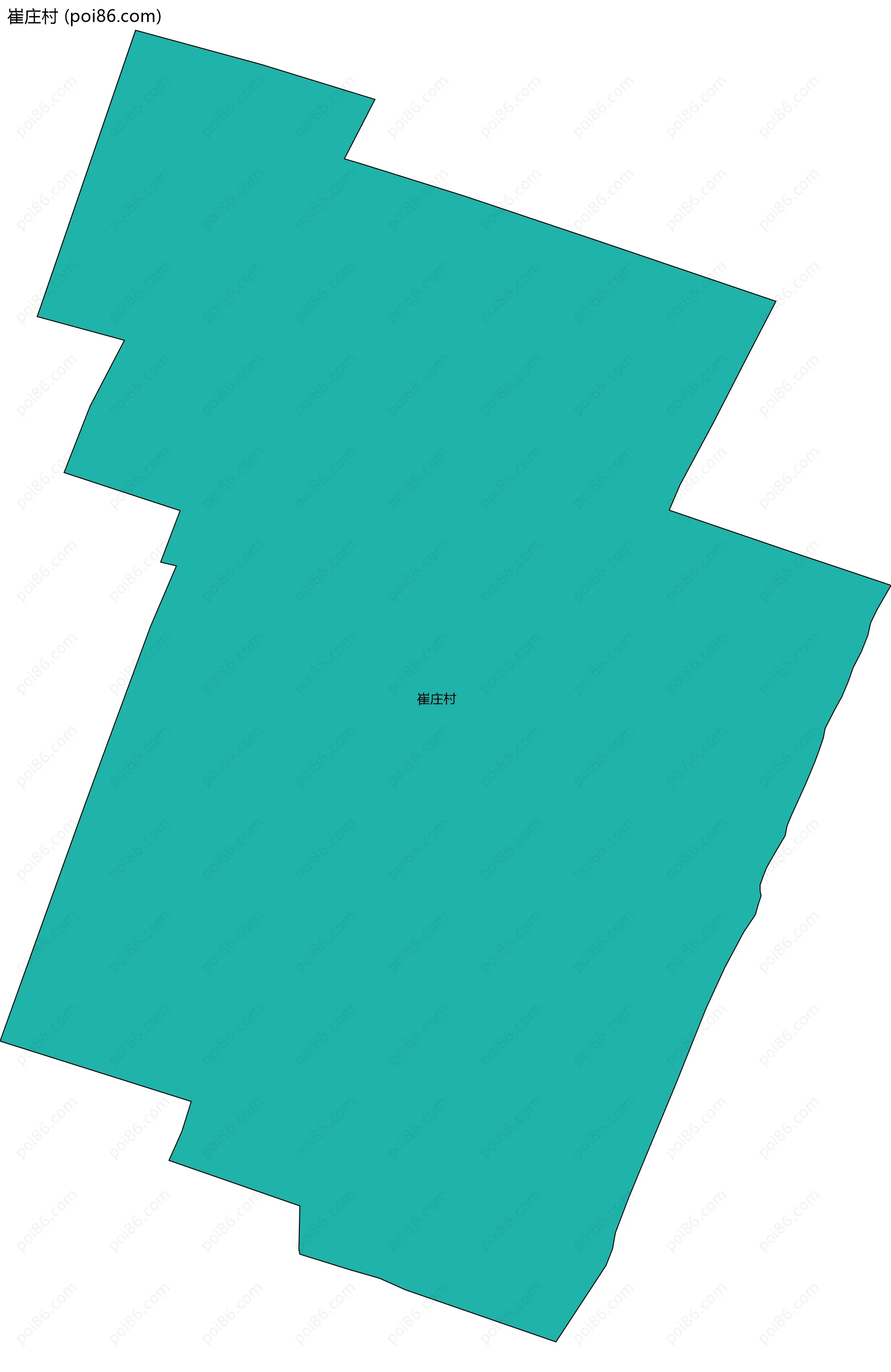 崔庄村边界地图