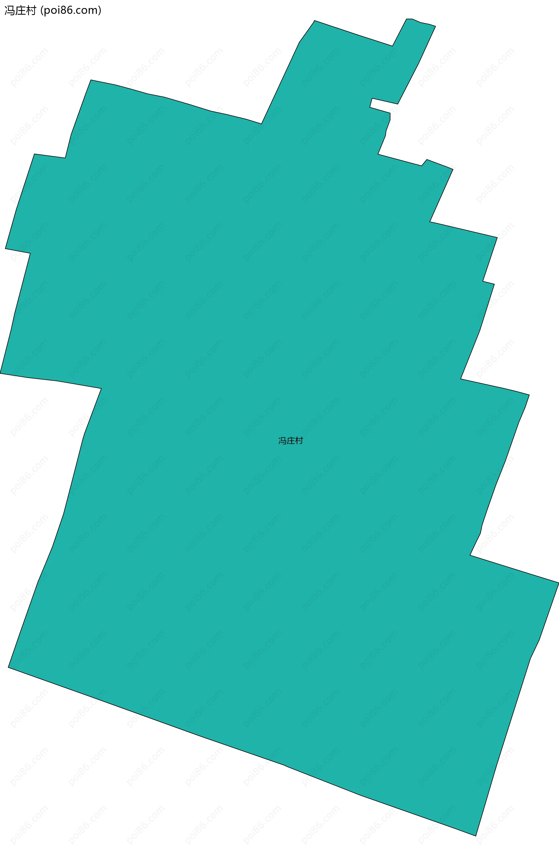 冯庄村边界地图