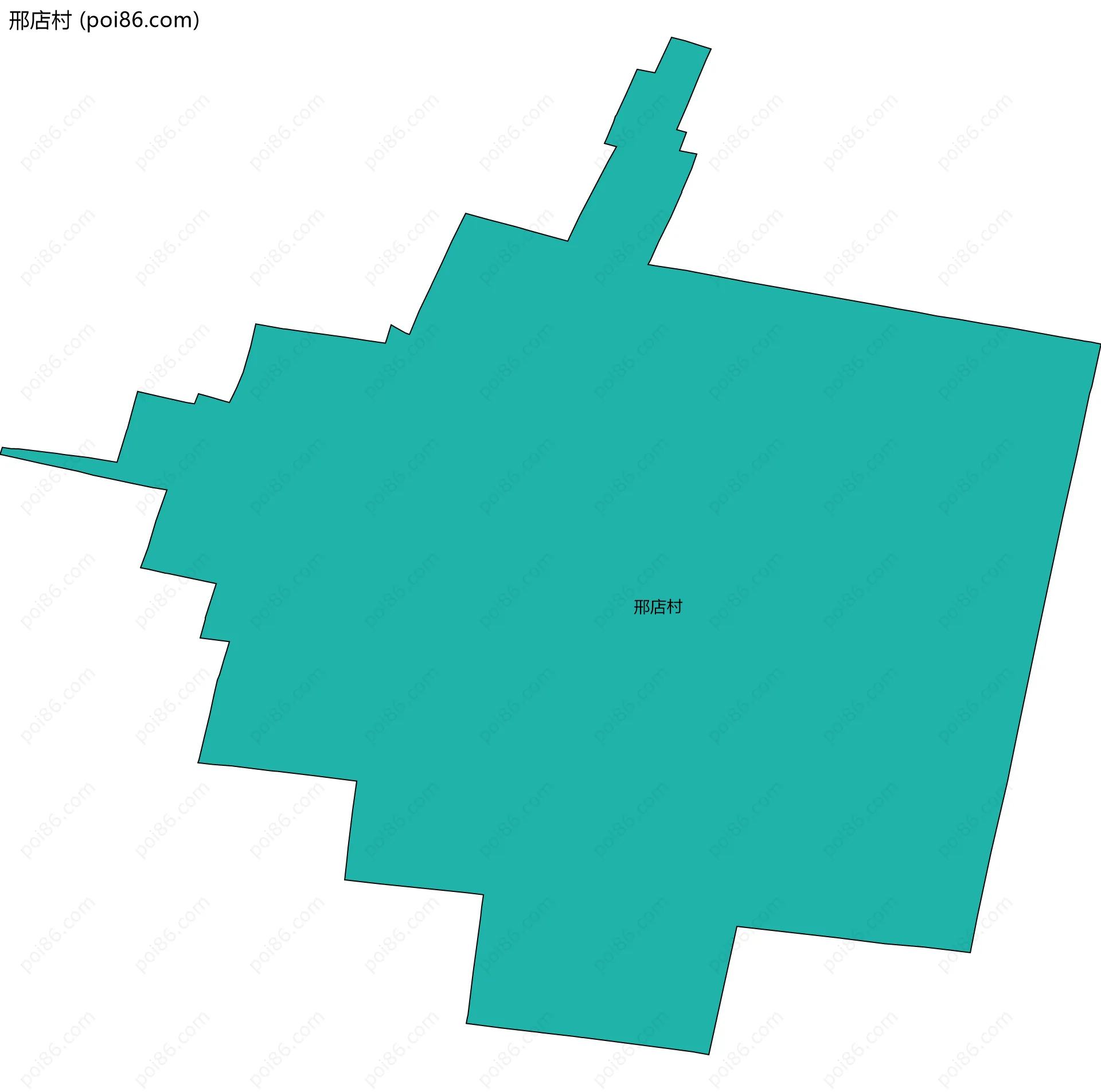 邢店村边界地图