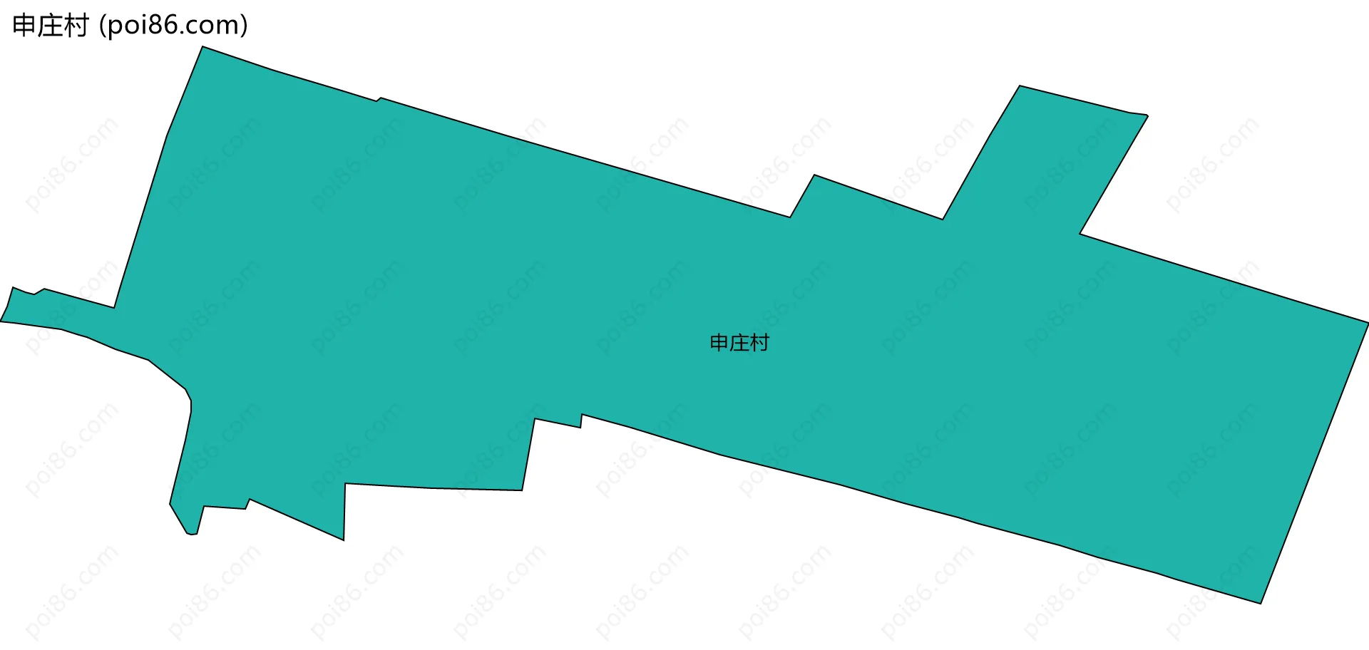 申庄村边界地图