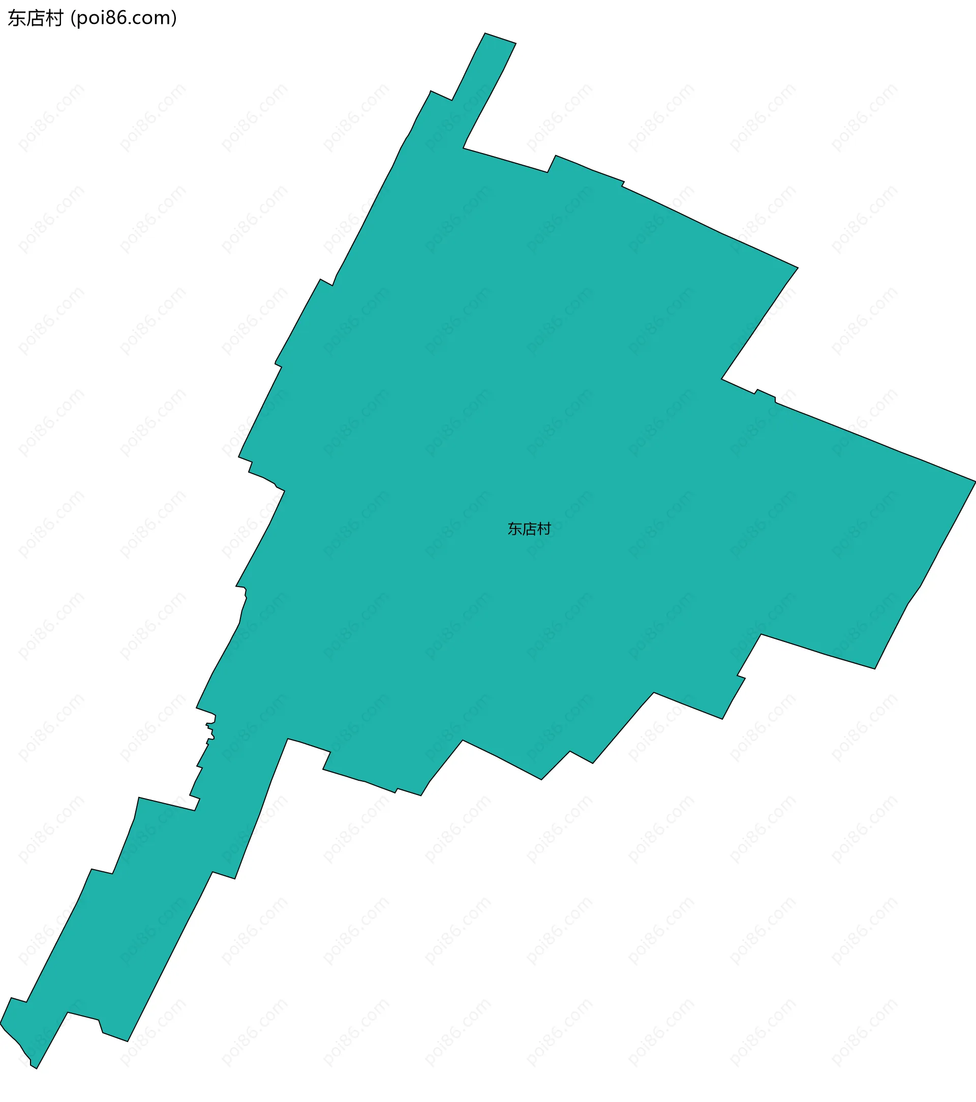 东店村边界地图