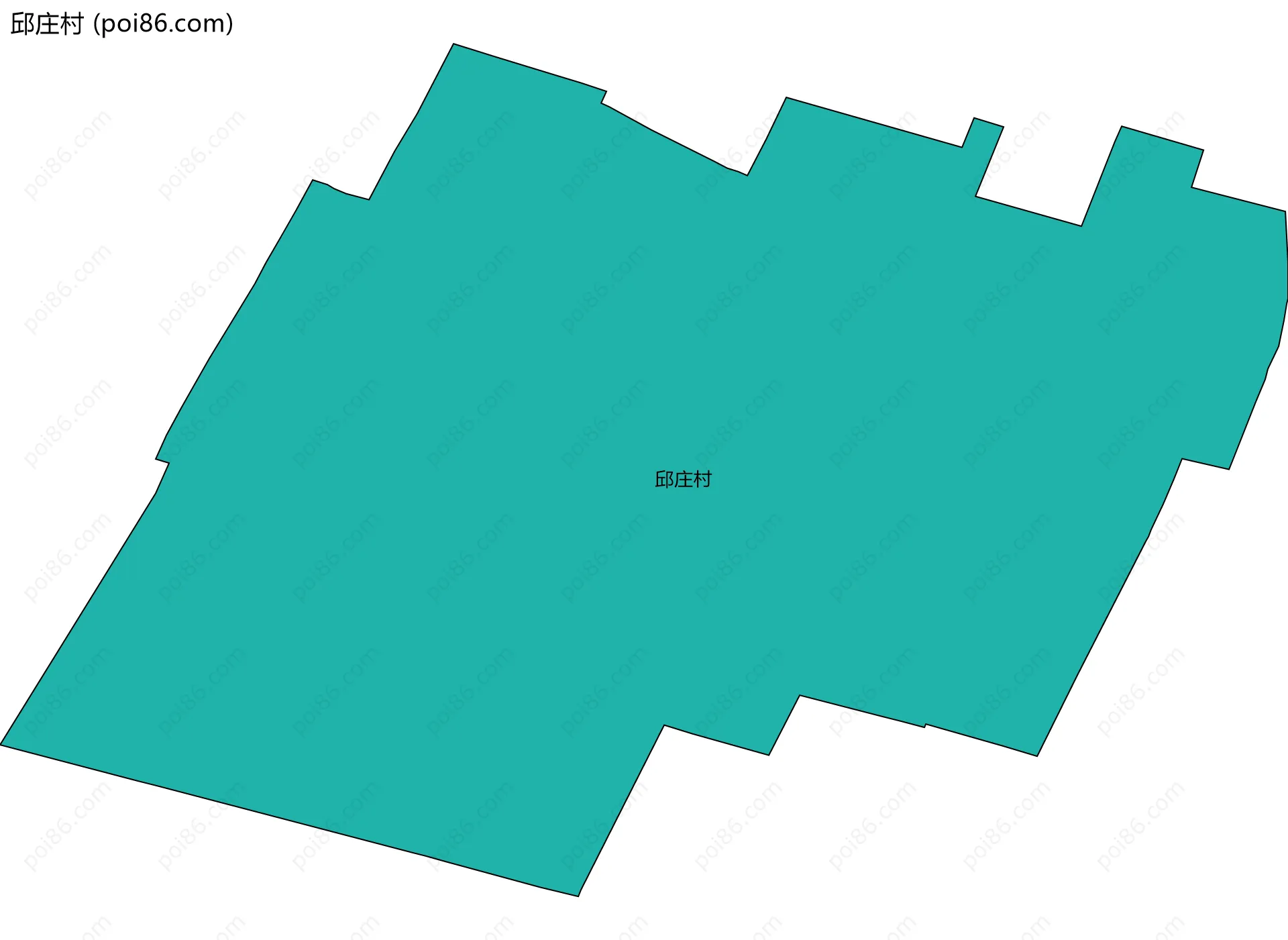 邱庄村边界地图