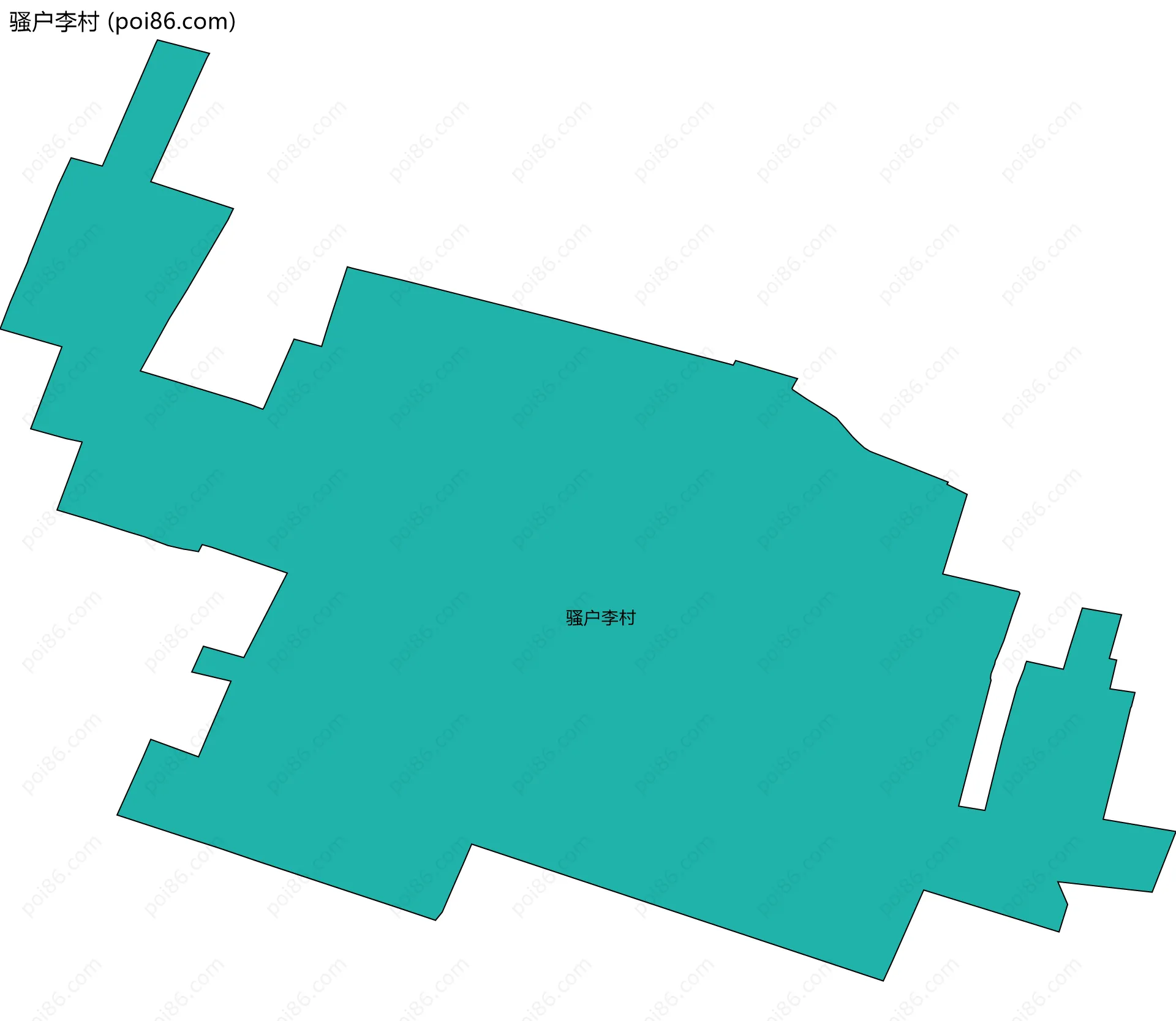 骚户李村边界地图