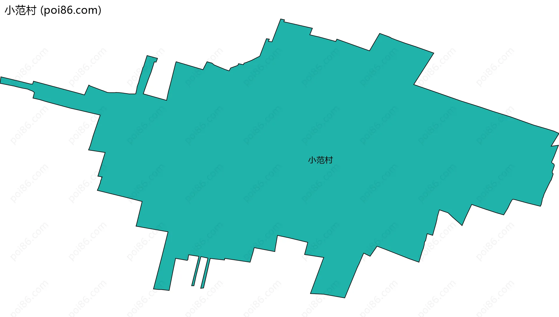 小范村边界地图