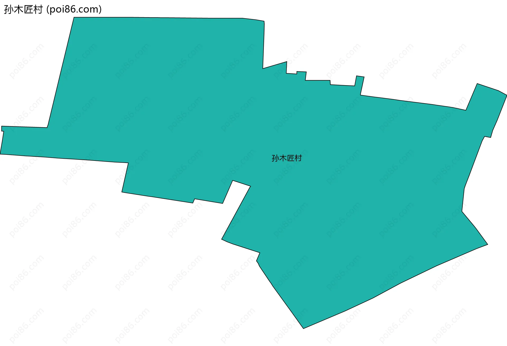 孙木匠村边界地图