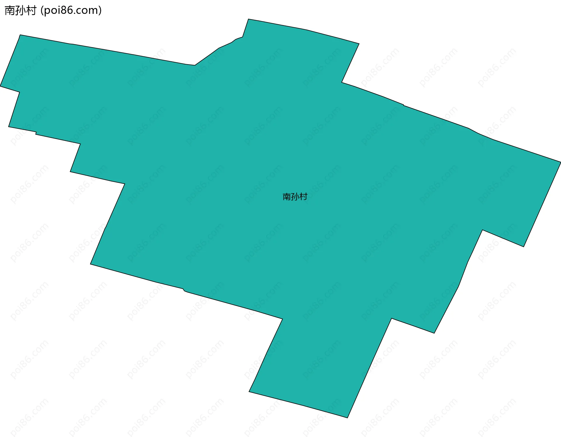 南孙村边界地图