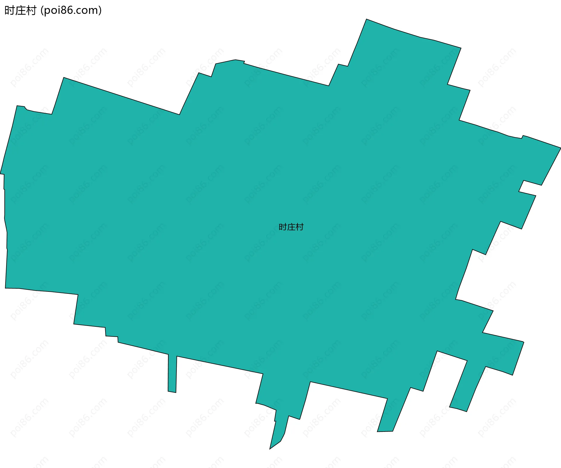 时庄村边界地图