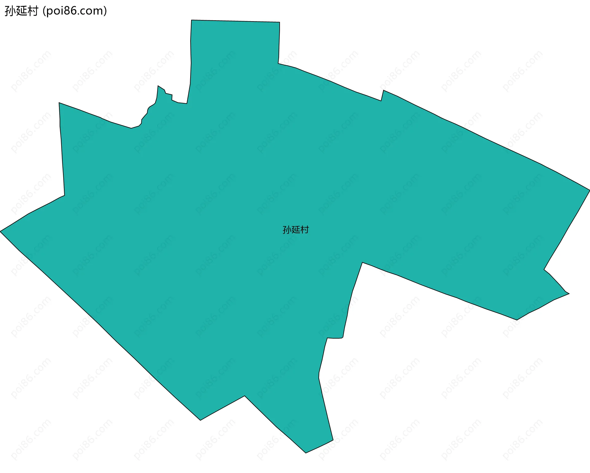孙延村边界地图