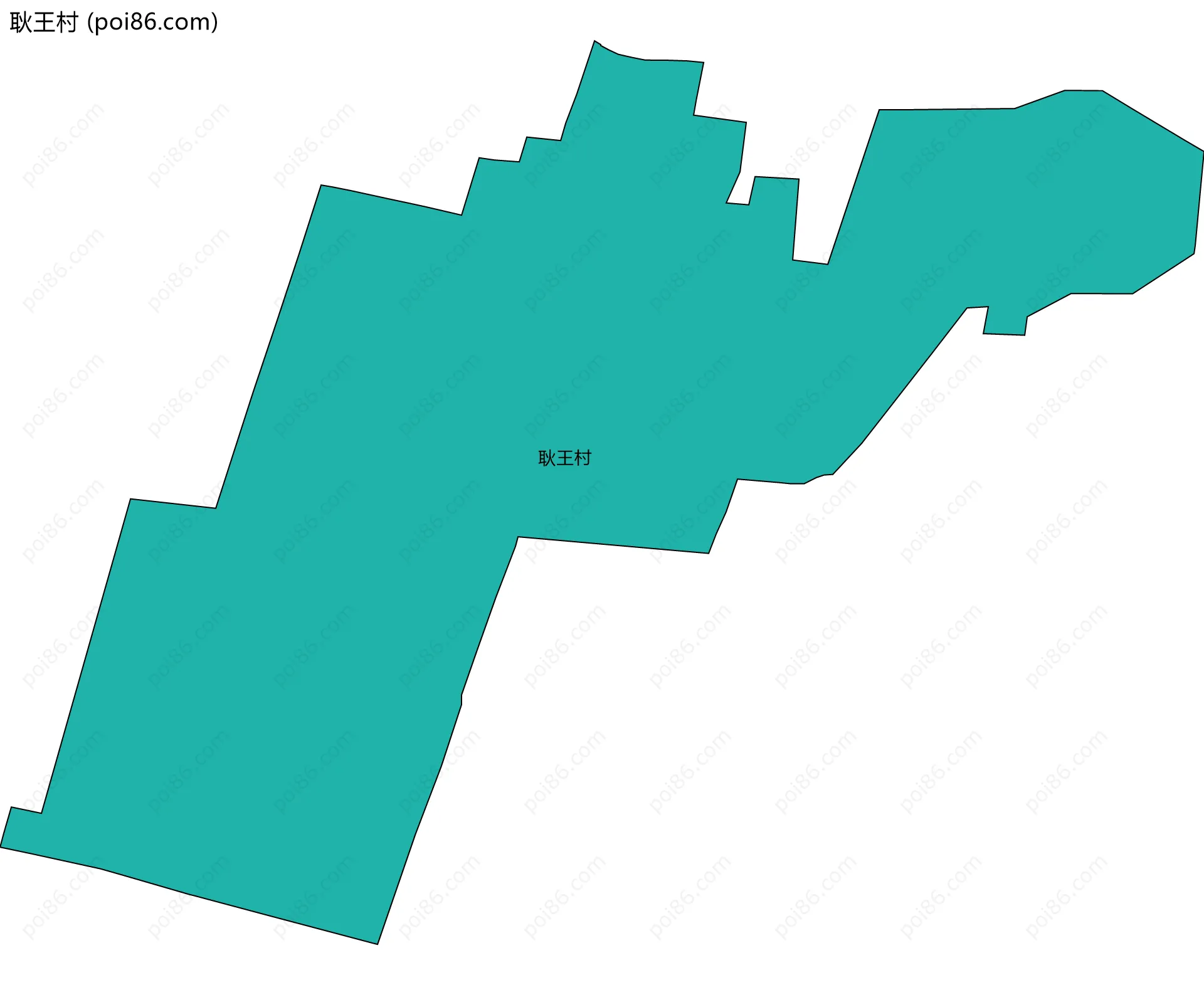 耿王村边界地图