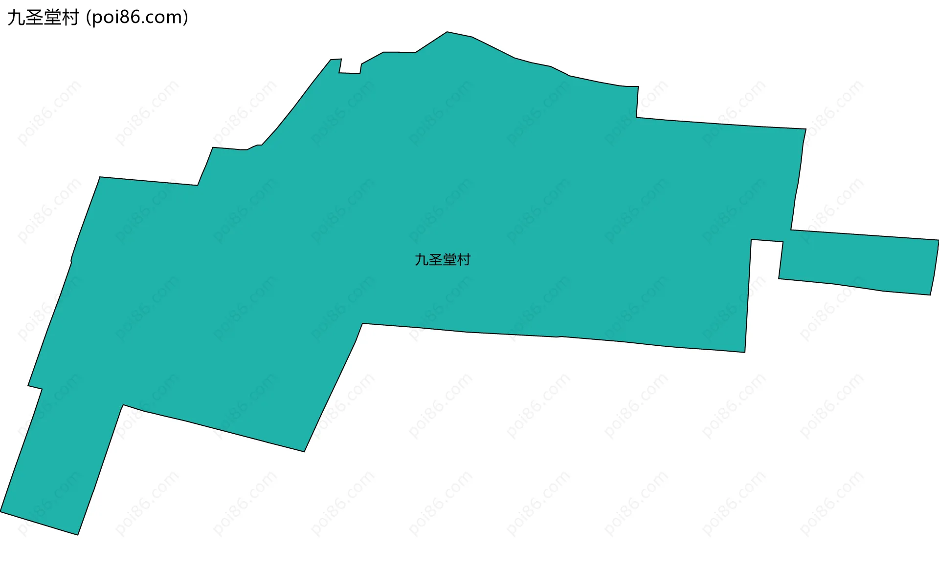 九圣堂村边界地图