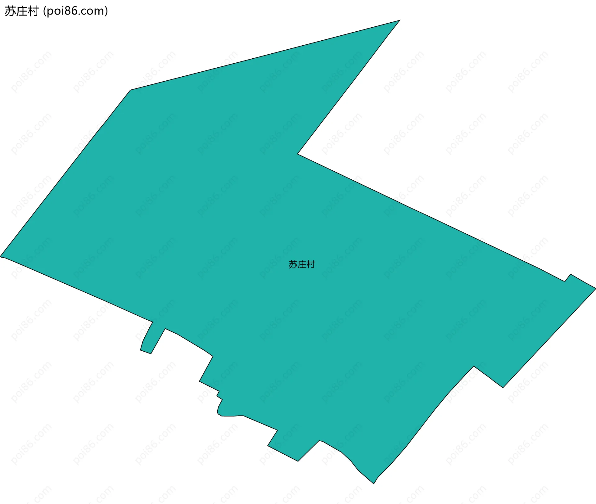 苏庄村边界地图