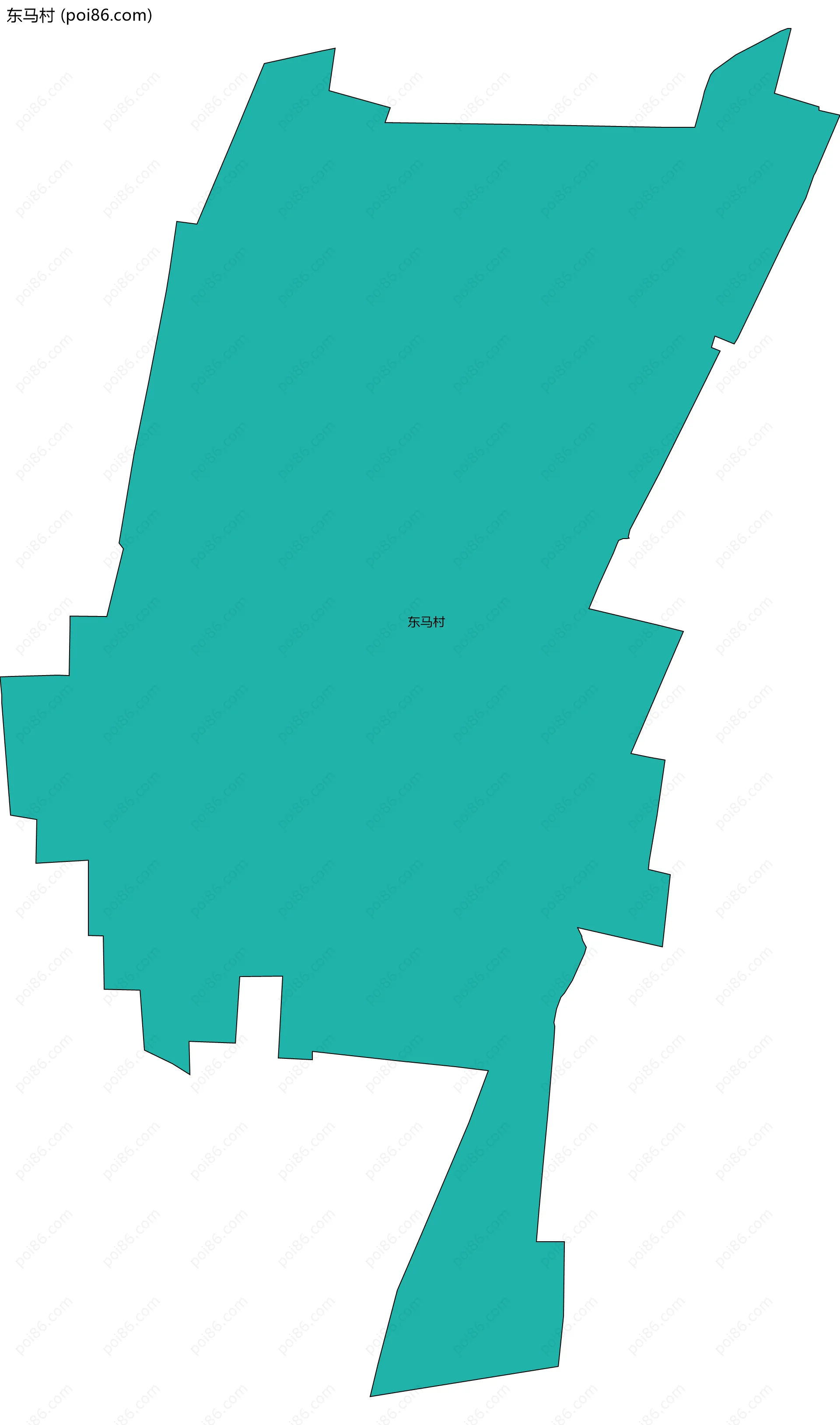 东马村边界地图