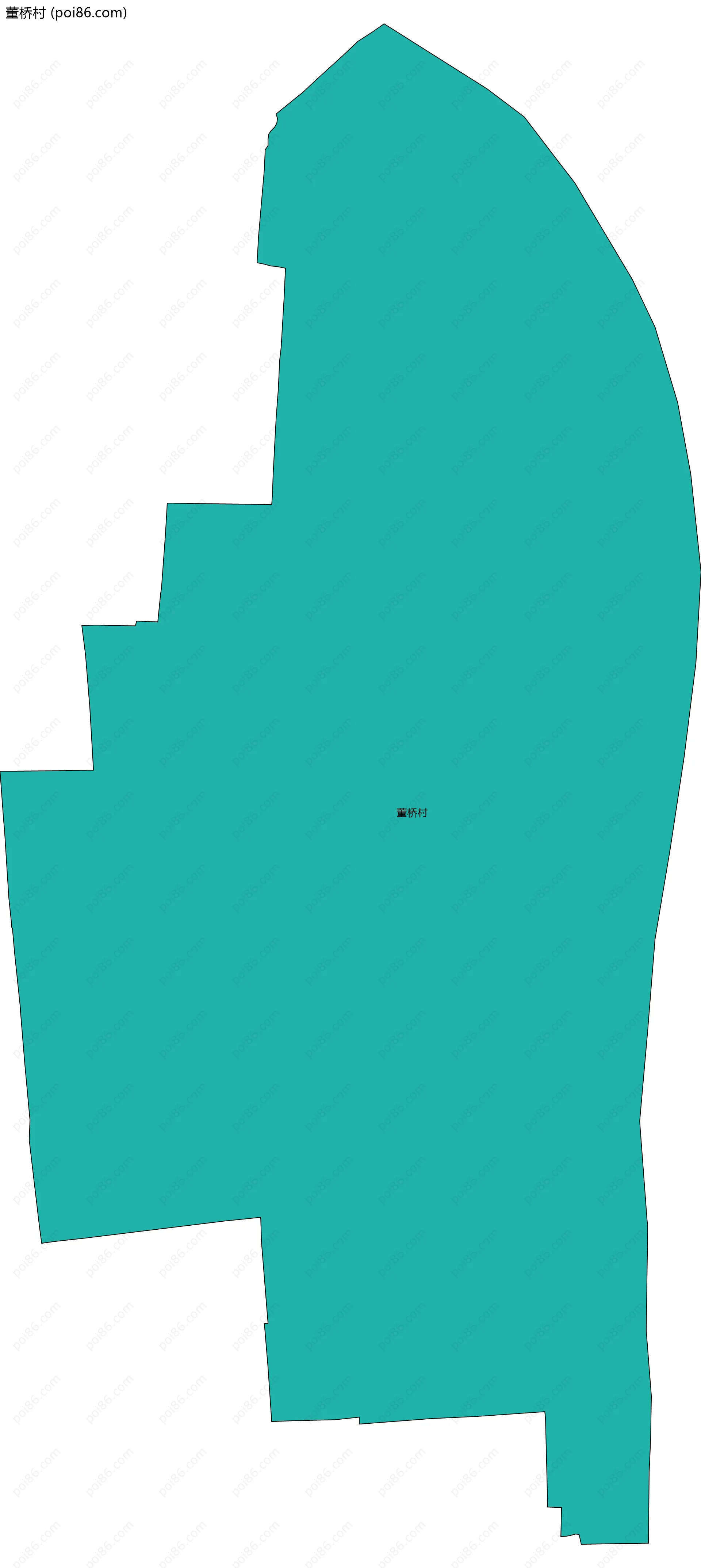 董桥村边界地图