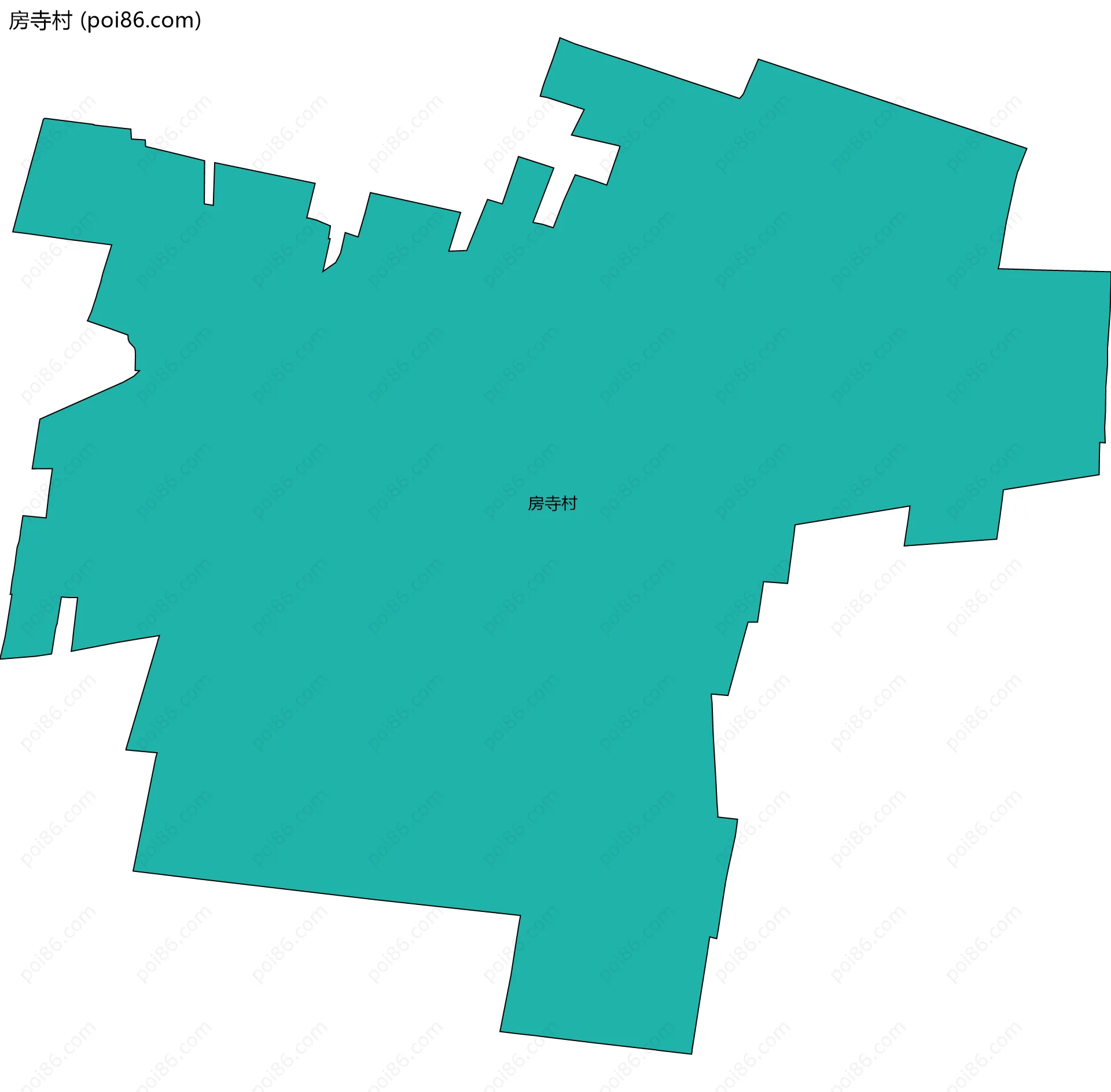房寺村边界地图
