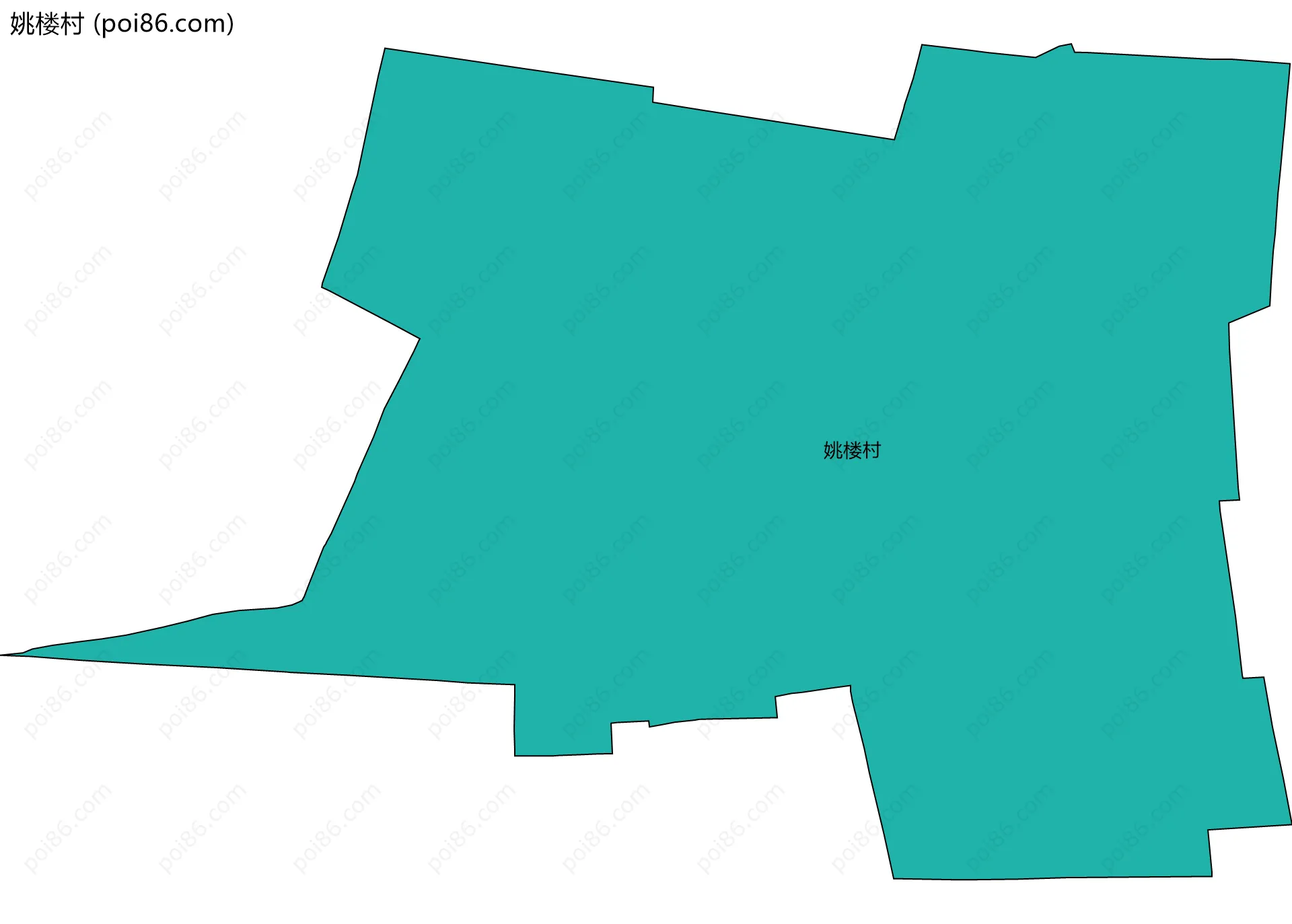 姚楼村边界地图