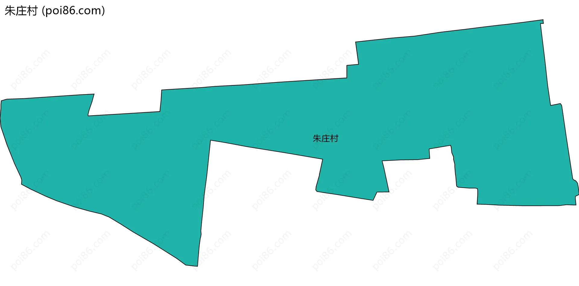 朱庄村边界地图